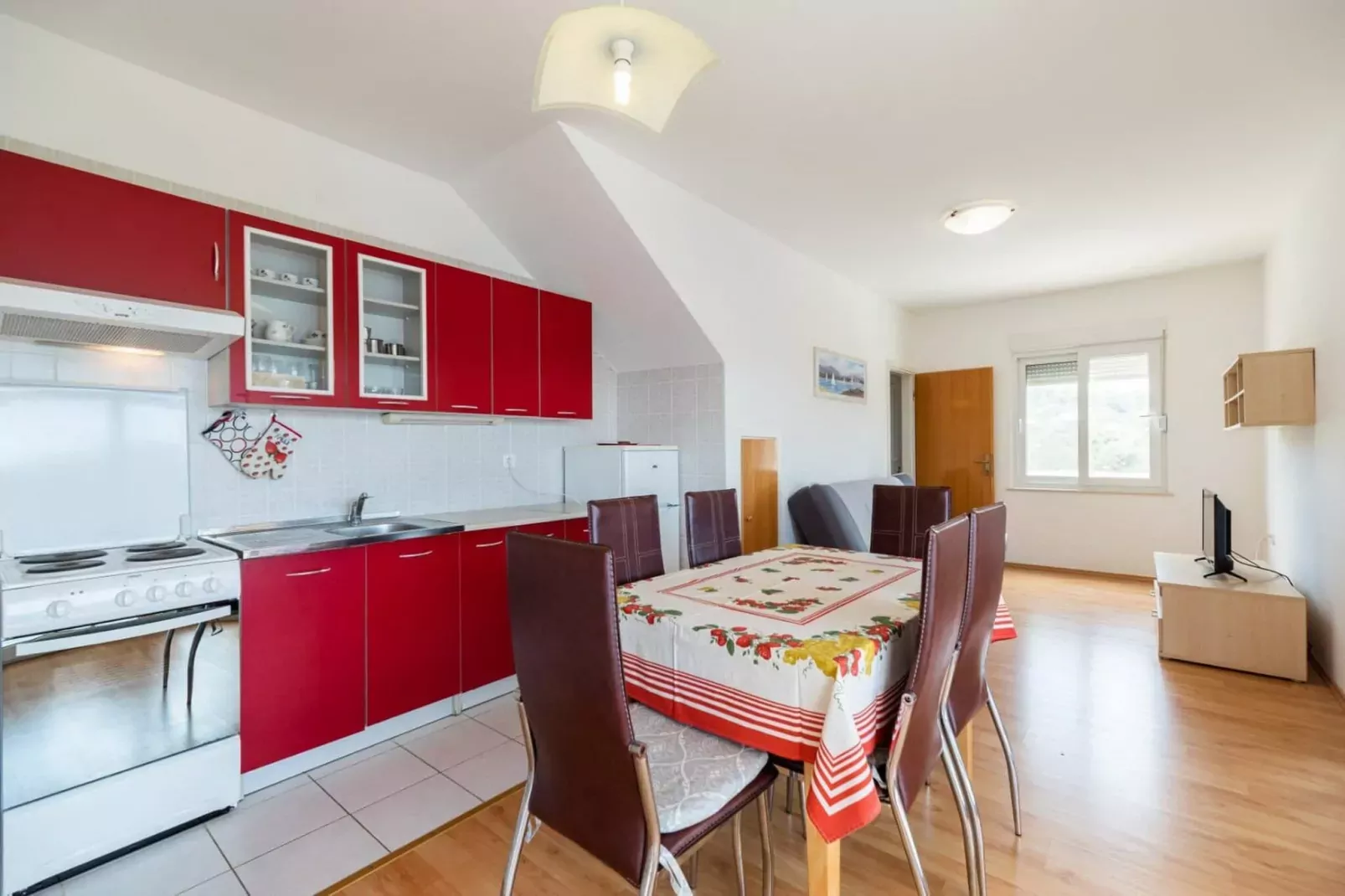 Apartments Fran-One Bedroom Apartment with Terrace and Sea View ( Fran 1 )-Kitchen