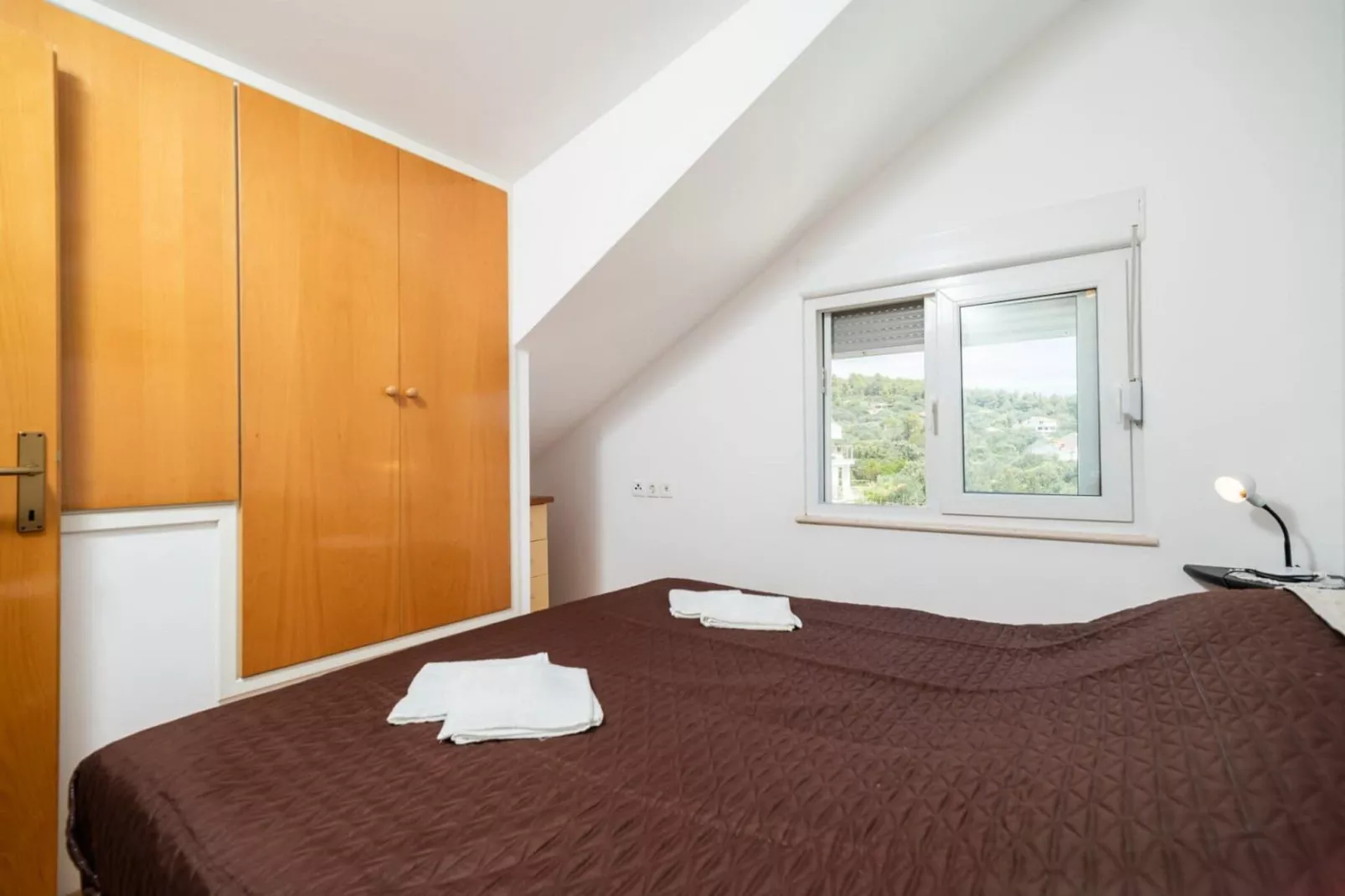 Apartments Fran-Two Bedroom Apartment with Balcony and Sea View ( Fran 2 )-Bedroom