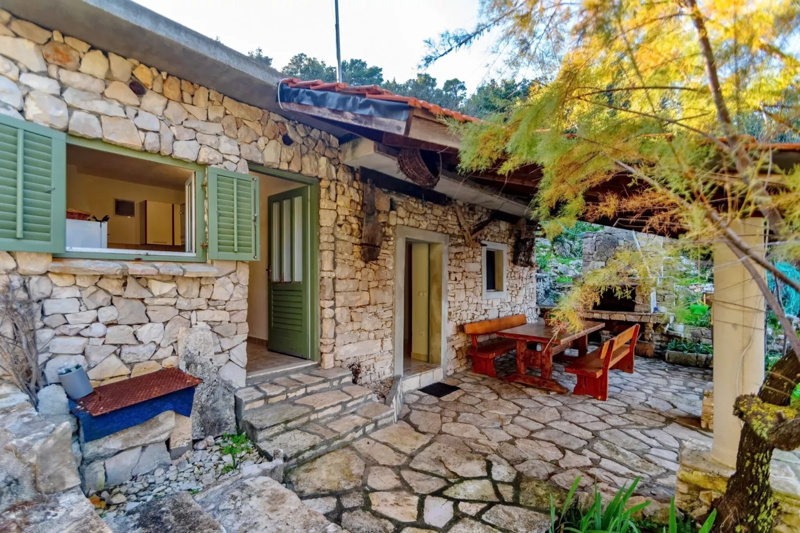 House Hidden Bay-One Bedroom Cottage with Terrace ans Sea View-Terrasse