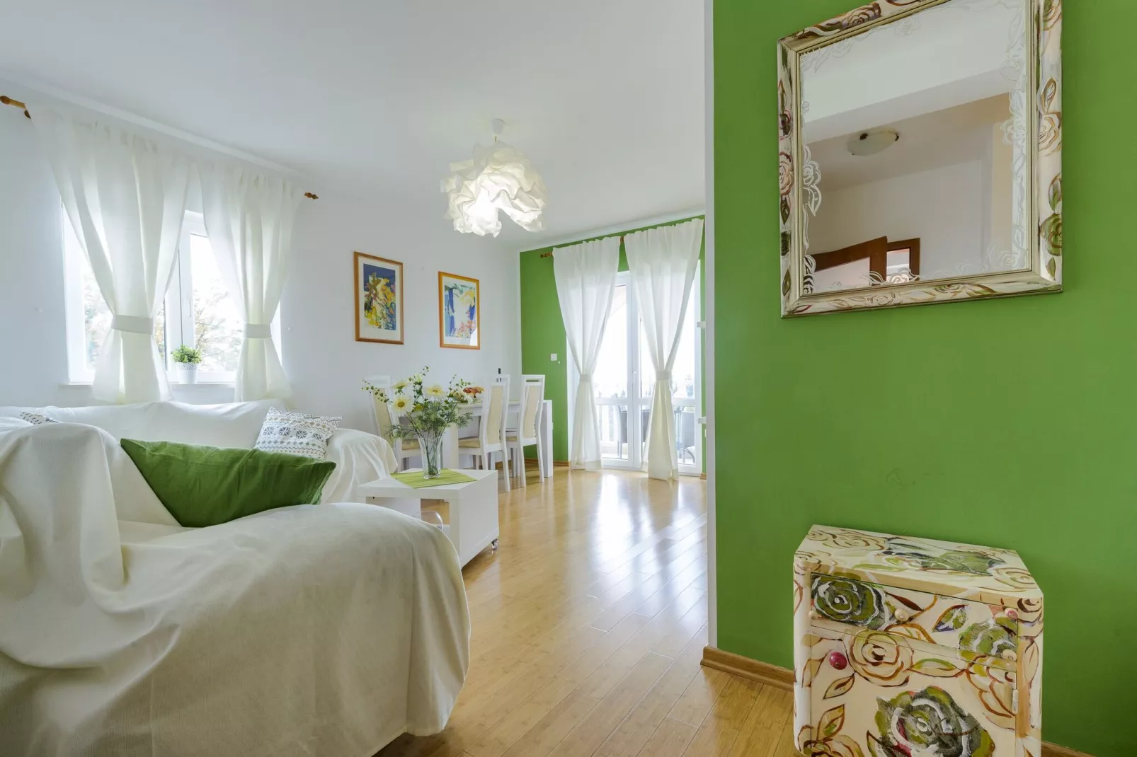 Apartments Maris-Superior One Bedroom Apartment  with Terrace and Sea view-Living room
