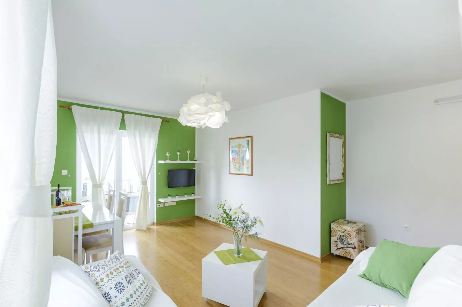 Apartments Maris-Superior One Bedroom Apartment  with Terrace and Sea view-Living room