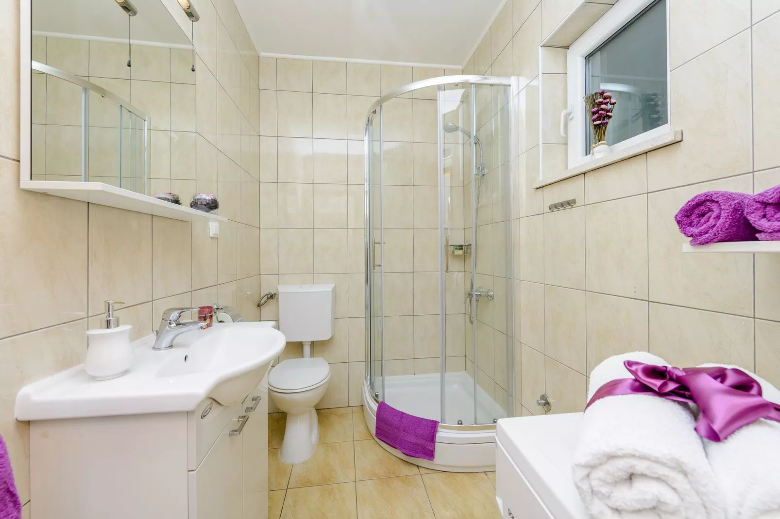 Apartments Maris-Superior One Bedroom Apartment  with Terrace and Sea view-Bathroom