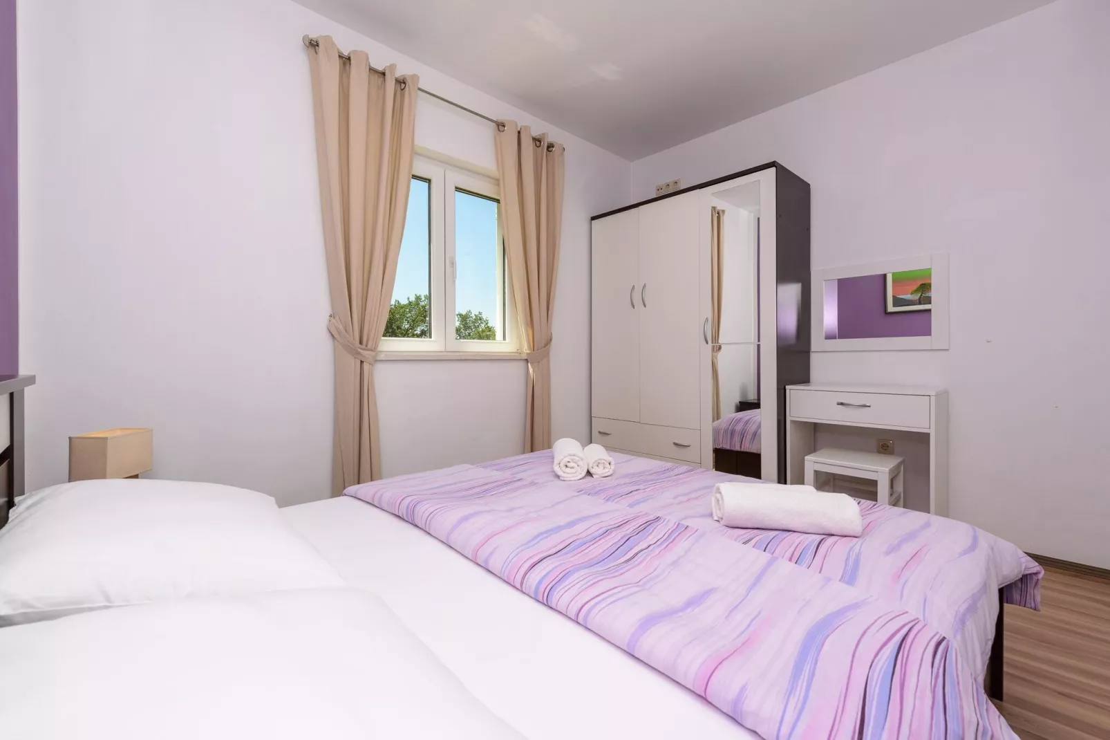 Apartments Maris-Comfort One Bedroom Apartment  with Terrace and Sea view-Bedroom