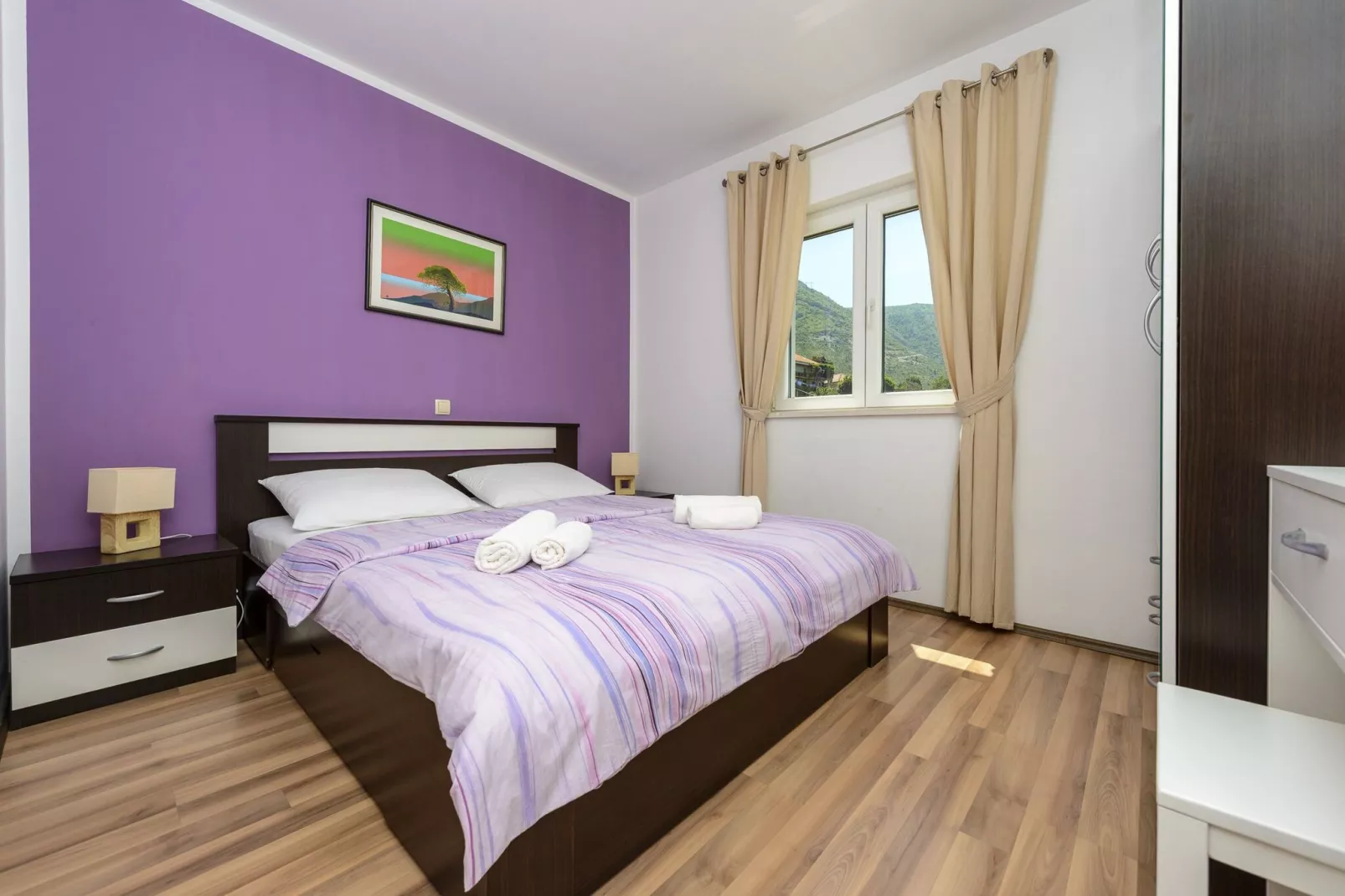 Apartments Maris-Comfort One Bedroom Apartment  with Terrace and Sea view-Bedroom