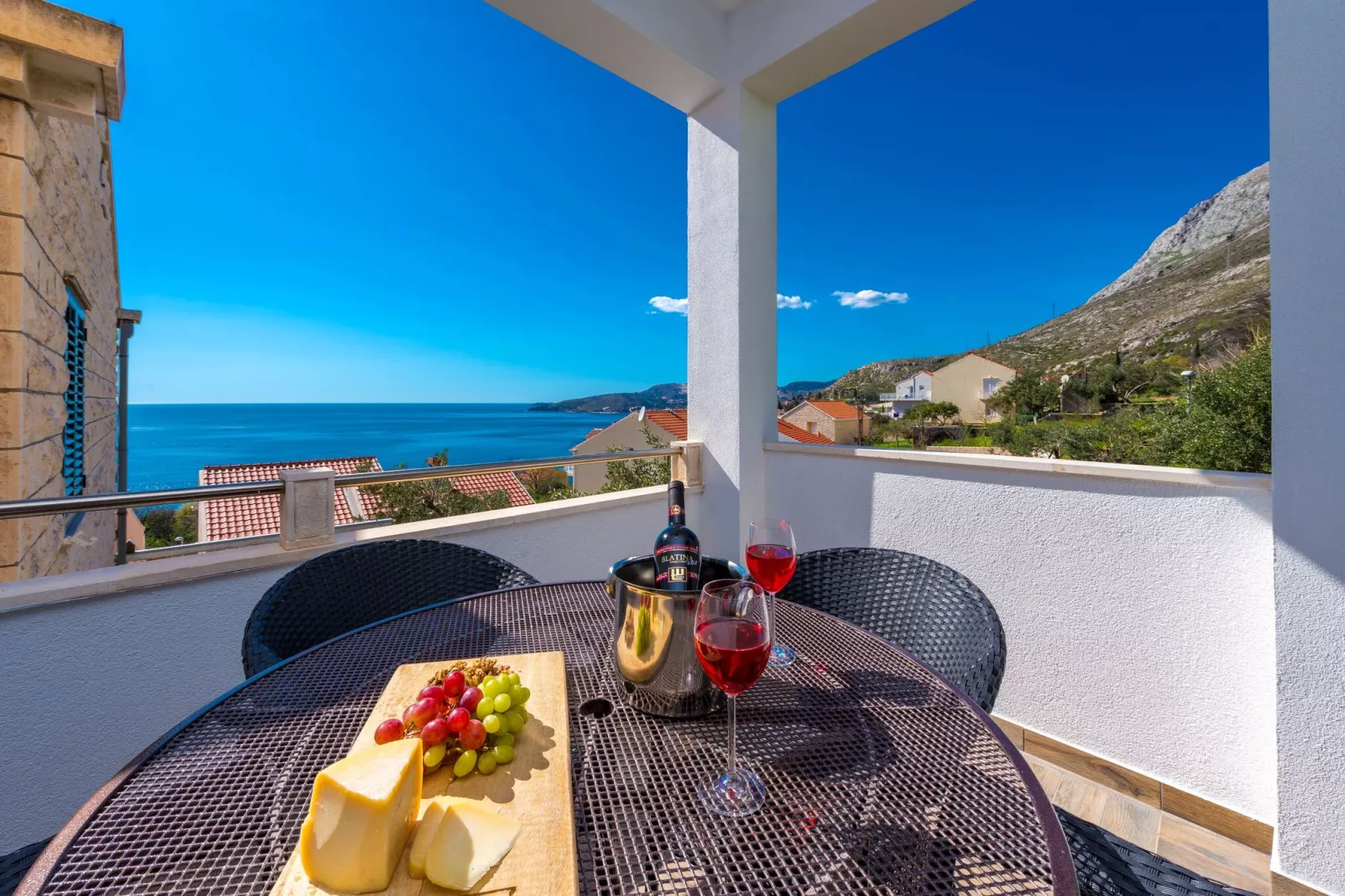 Apartments Maris-Two Bedroom Apartment with Terrace and Sea View-address Plat  21-Terrace
