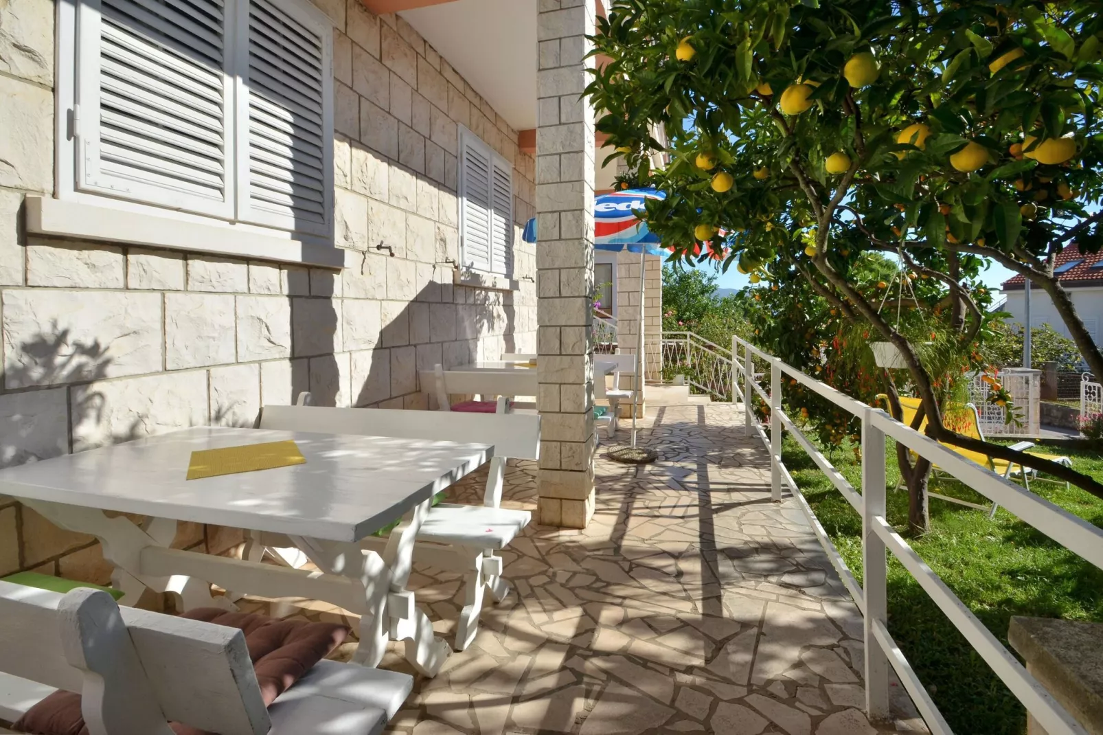 LaidBack Apartments - One Bedroom Apartment with Balcony and Sea View (Lavander)-Terrace