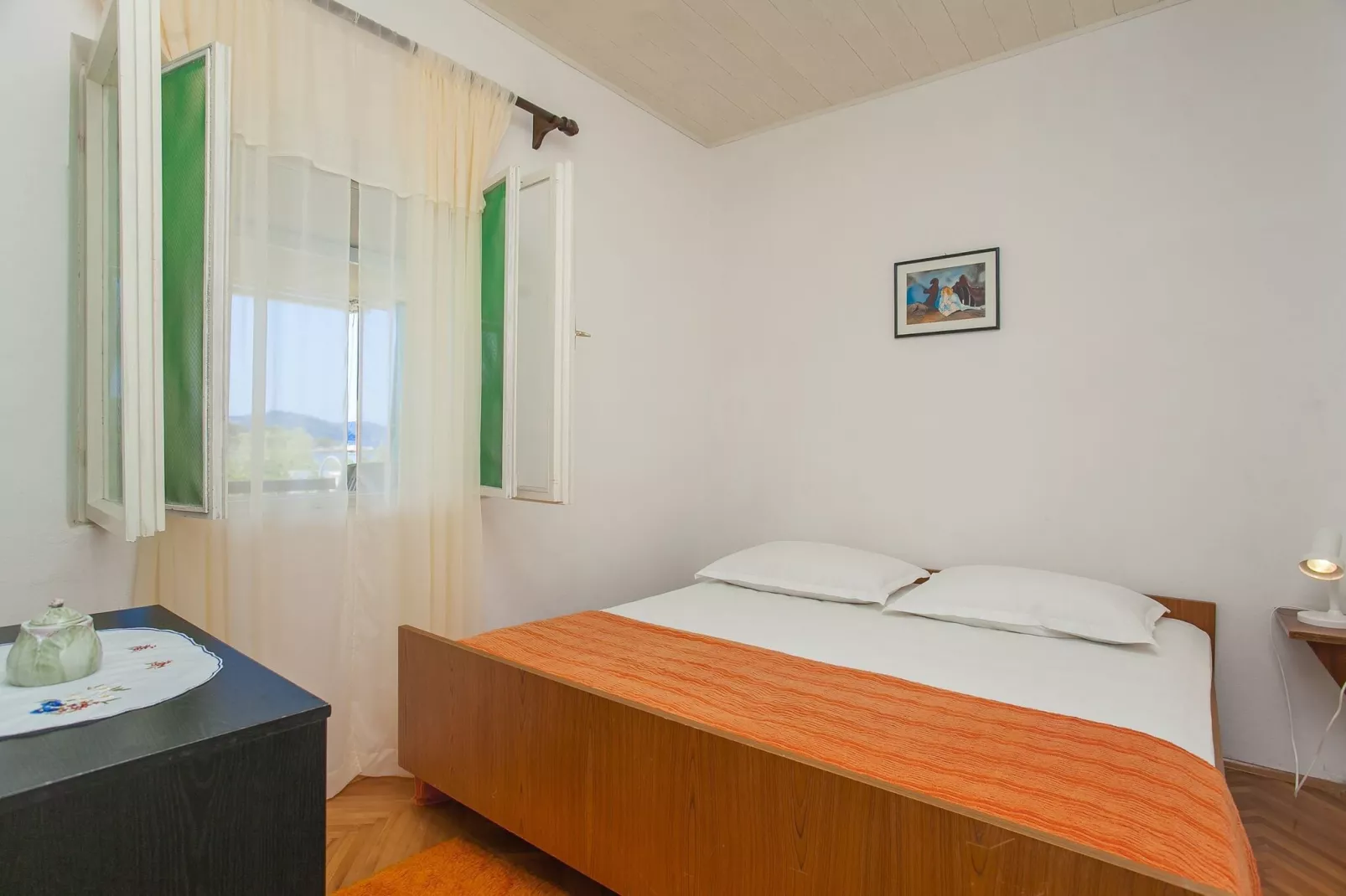 Holiday Home Neda-Three Bedroom Holiday Home with Terrace and Sea View-Chambre