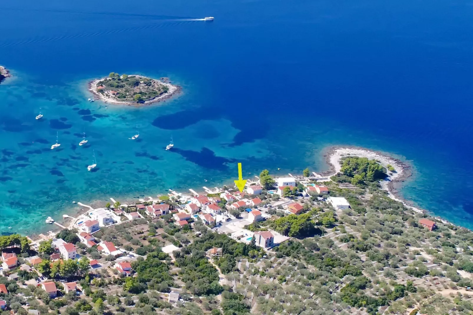 Holiday Home Neda-Three Bedroom Holiday Home with Terrace and Sea View-Vue