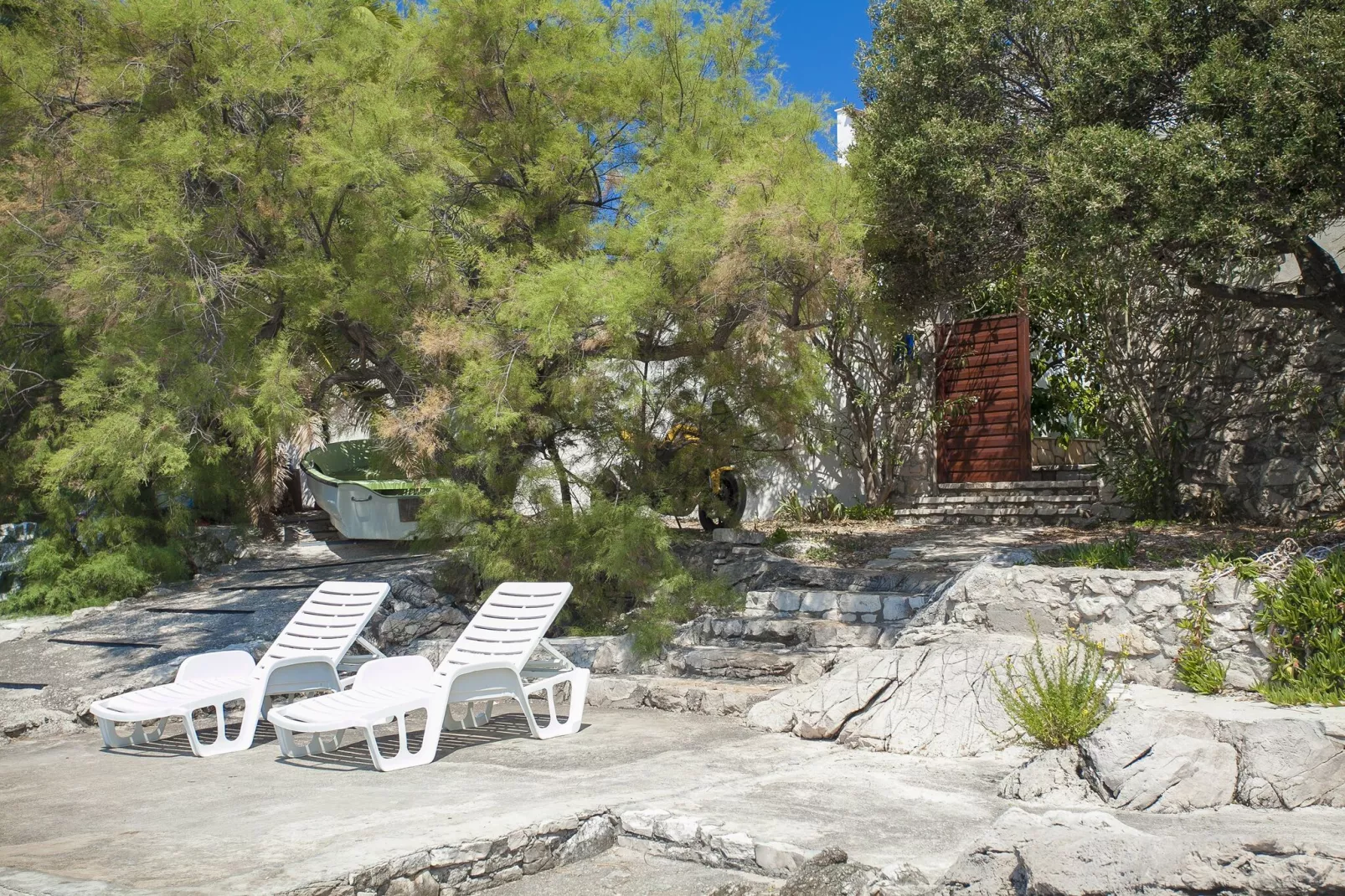 Holiday Home Neda-Three Bedroom Holiday Home with Terrace and Sea View-Terrasse