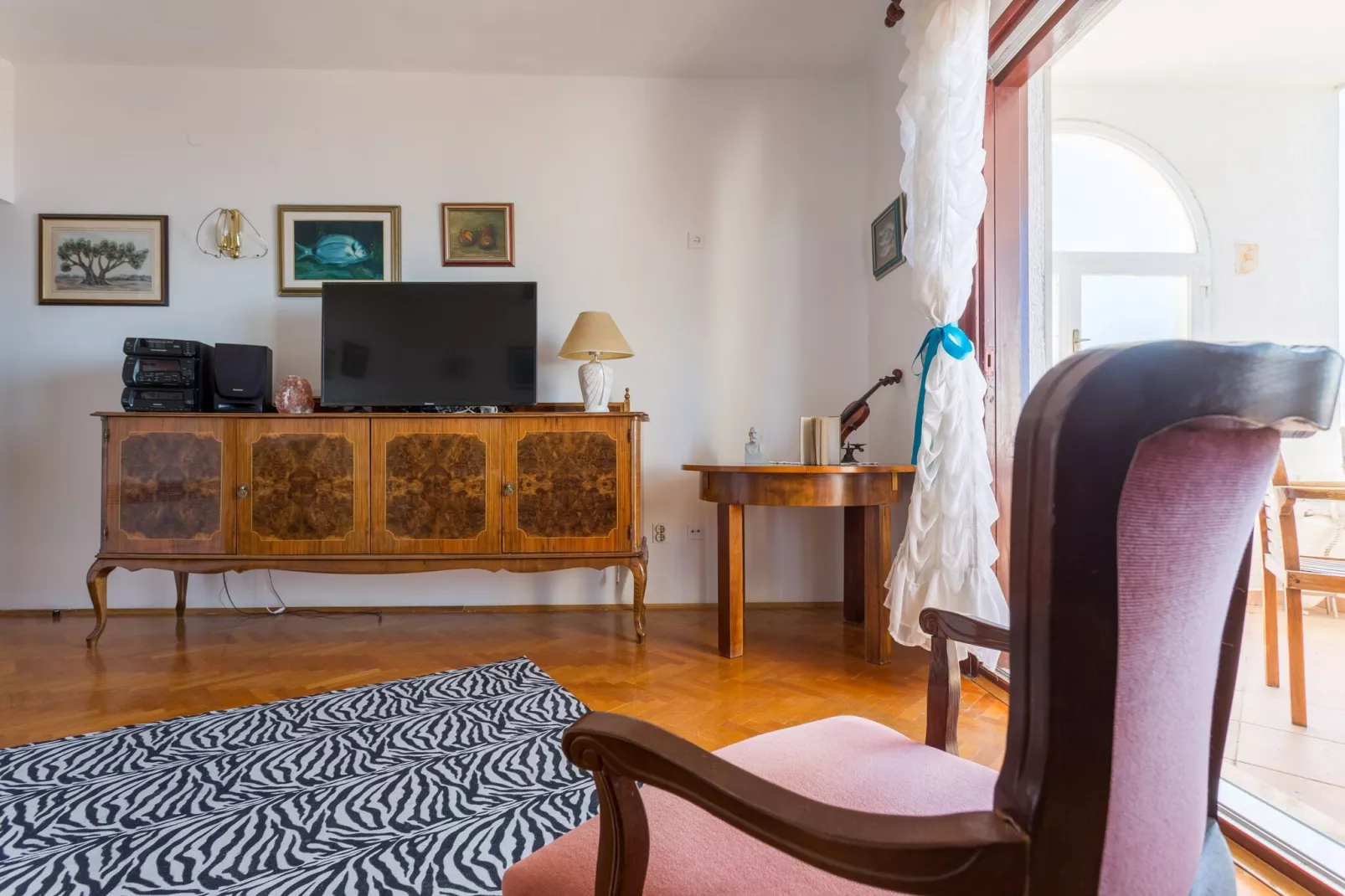 Apartments Sunrise ( Duilovo ) -Three Bedroom Apartment with Sea View  Terrace-Schlafzimmer