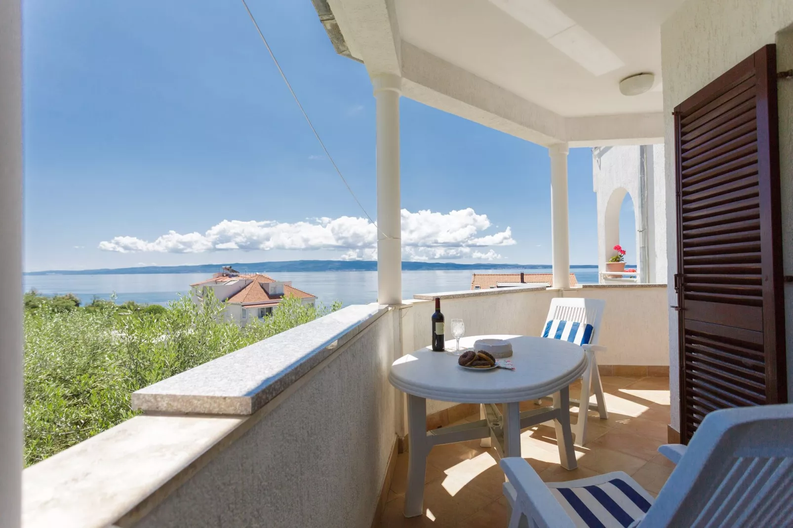 Apartments Sunrise ( Duilovo ) -Three Bedroom Apartment with Sea View  Terrace-Aussicht