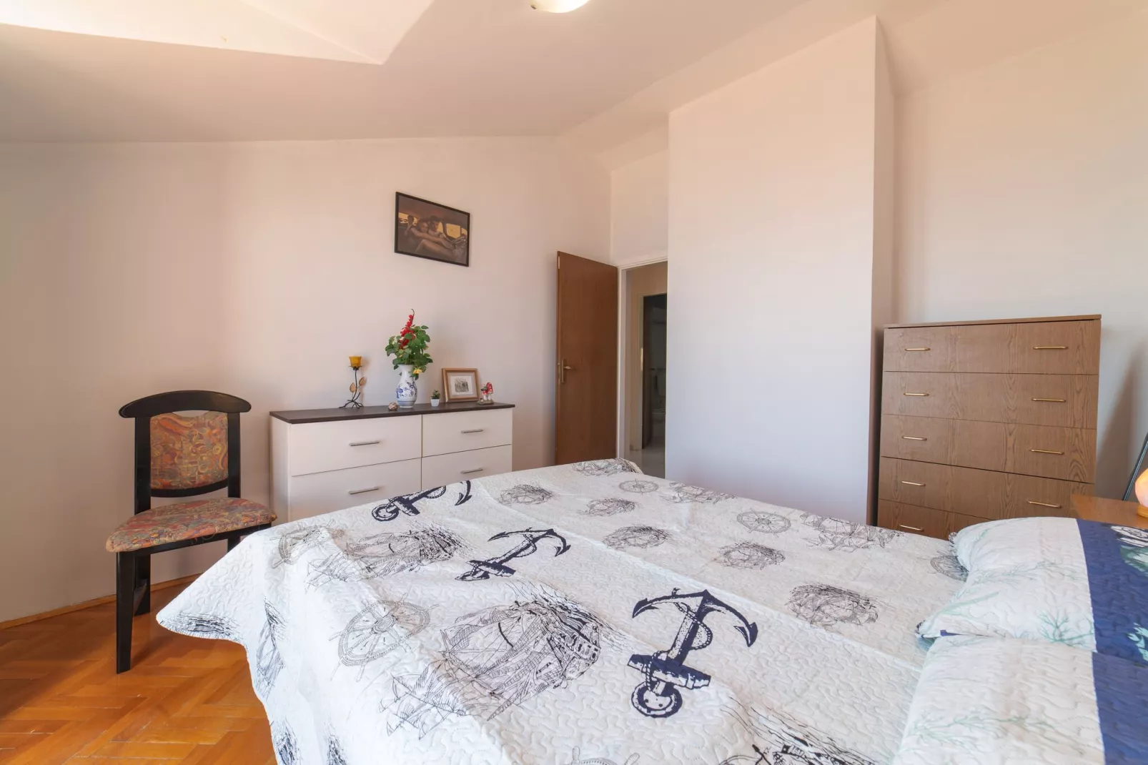 Apartments Sunrise ( Duilovo ) -Superior Three Bedroom Apartment with Sea View Terrace-Chambre