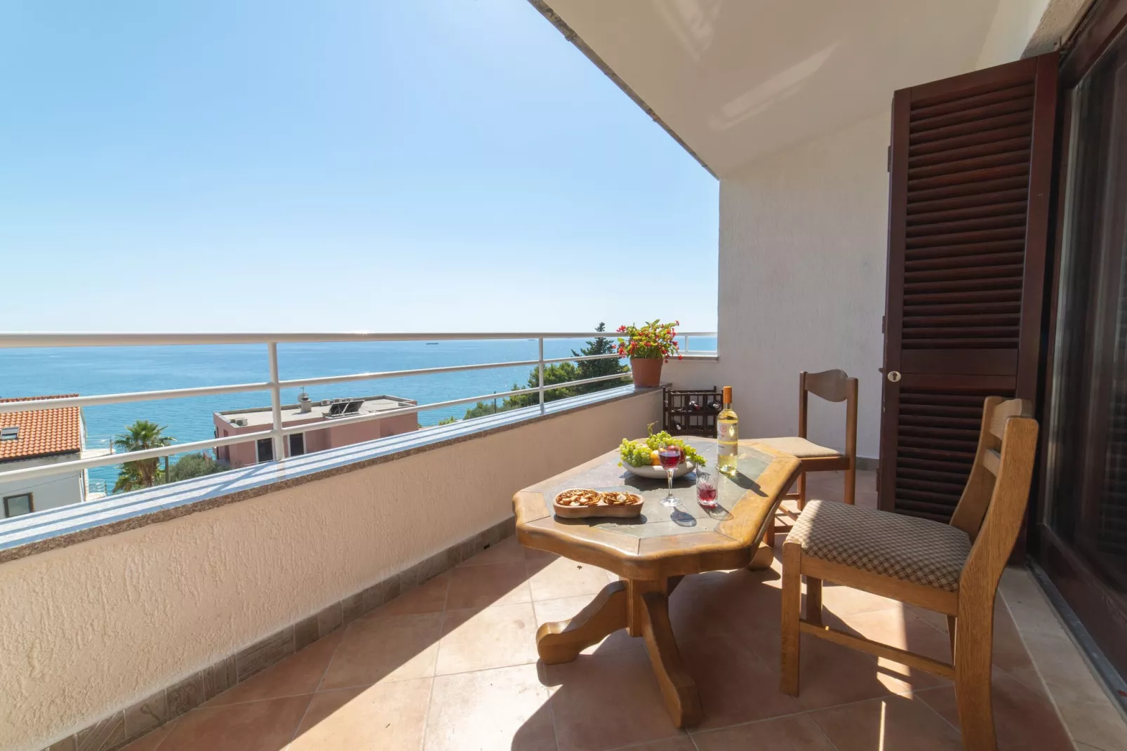 Apartments Sunrise ( Duilovo ) -Superior Three Bedroom Apartment with Sea View Terrace-Terrasse