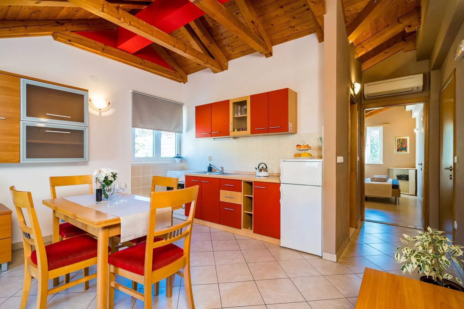 Apartments Vodnica- Comfort One Bedroom Apartment with Balcony and Partial Sea View A1-Kitchen