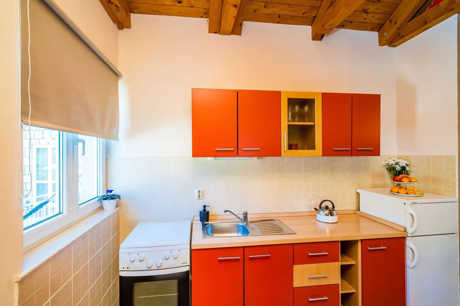 Apartments Vodnica- Comfort One Bedroom Apartment with Balcony and Partial Sea View A1-Kitchen