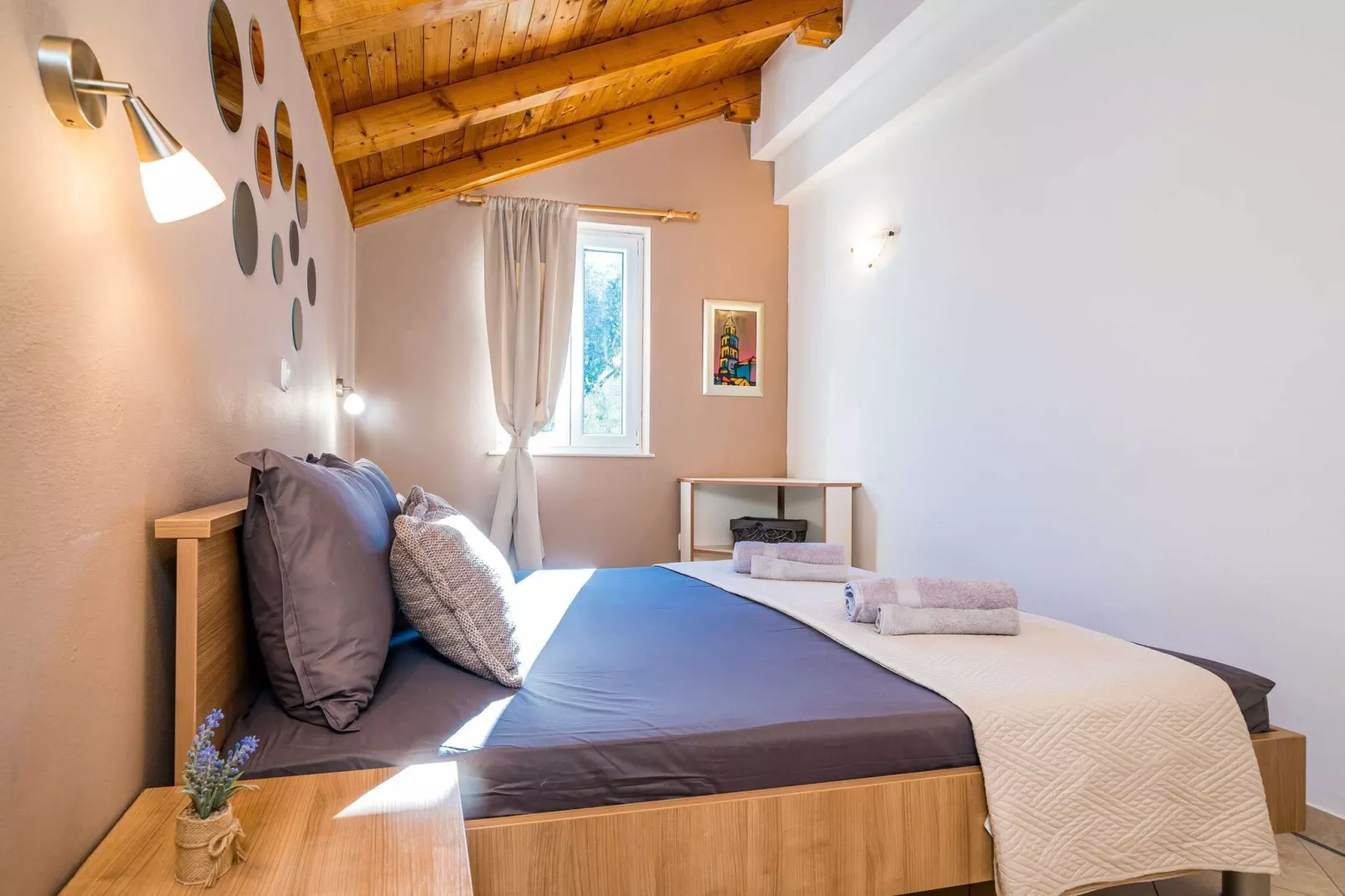 Apartments Vodnica- Comfort One Bedroom Apartment with Balcony and Partial Sea View A1-Bedroom