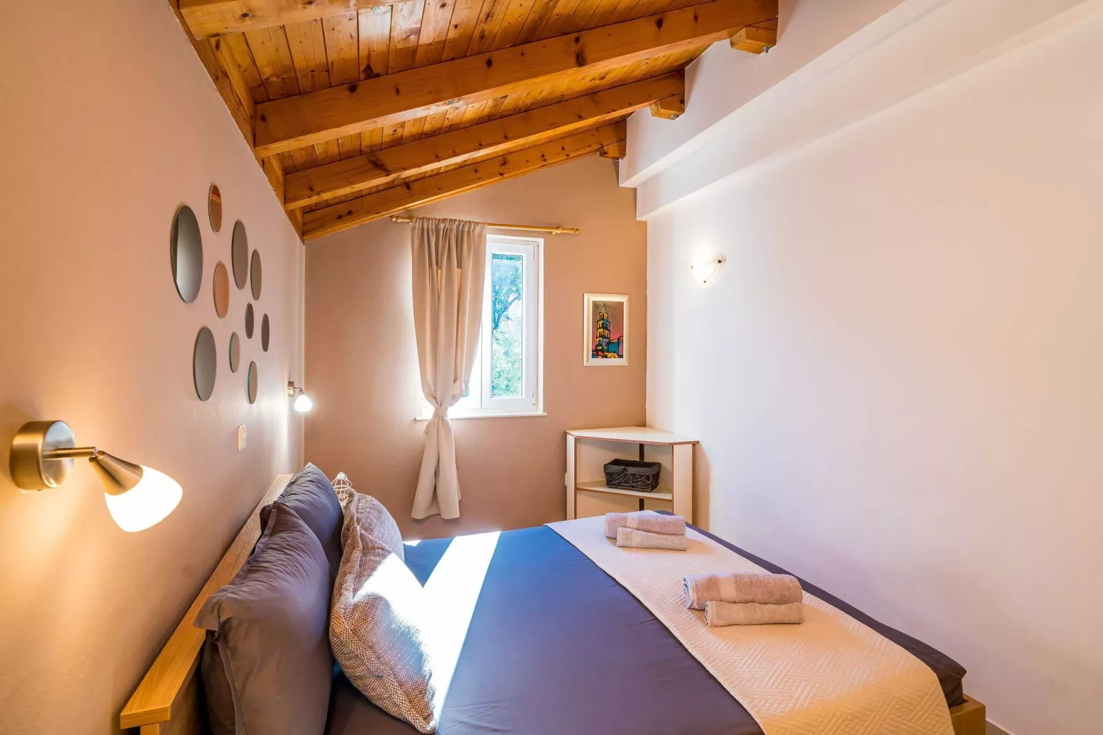 Apartments Vodnica- Comfort One Bedroom Apartment with Balcony and Partial Sea View A1-Bedroom