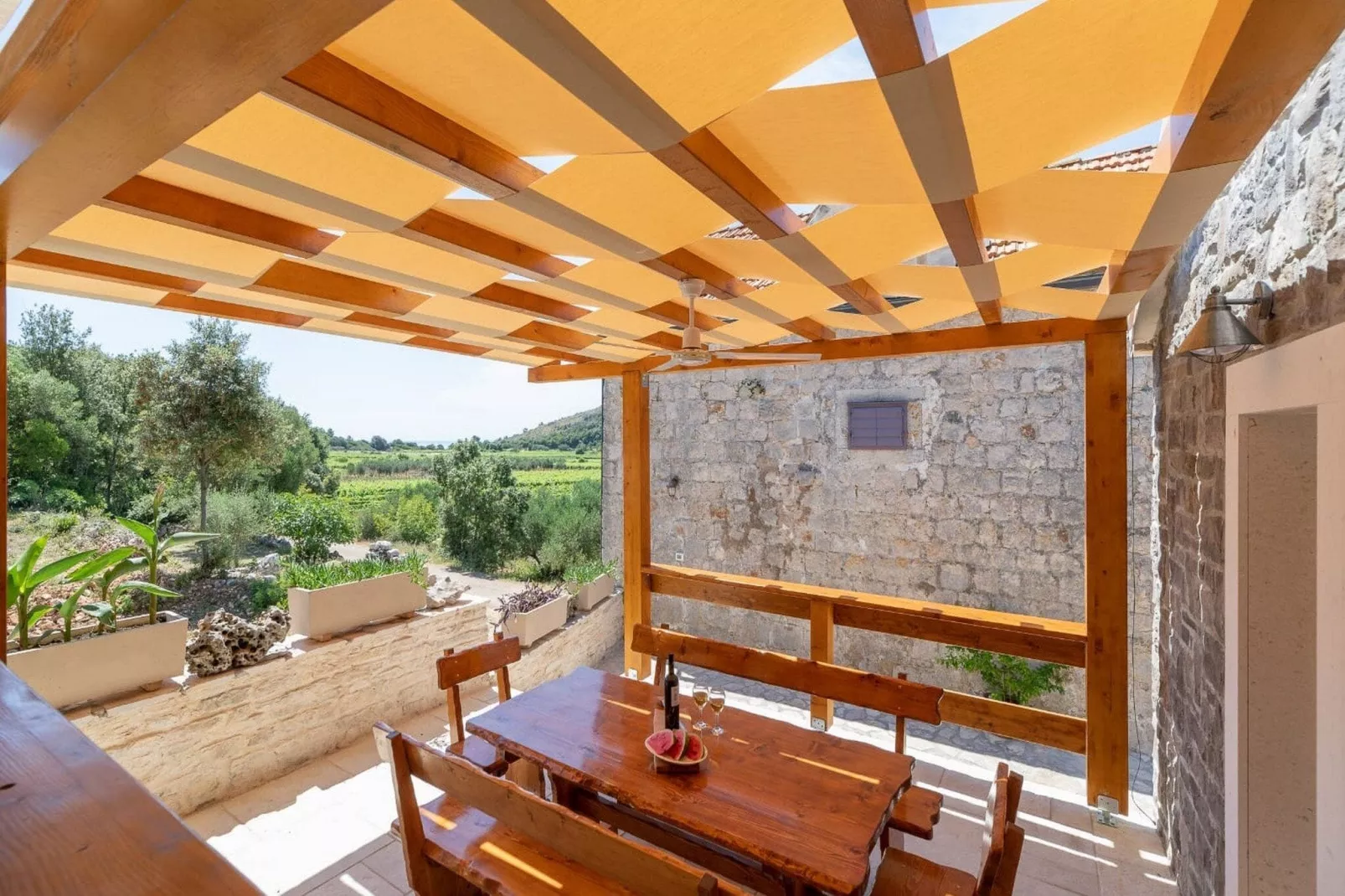 Stone House Prapatna-Two Bedroom Holiday Home with Swimming Pool-Terrace