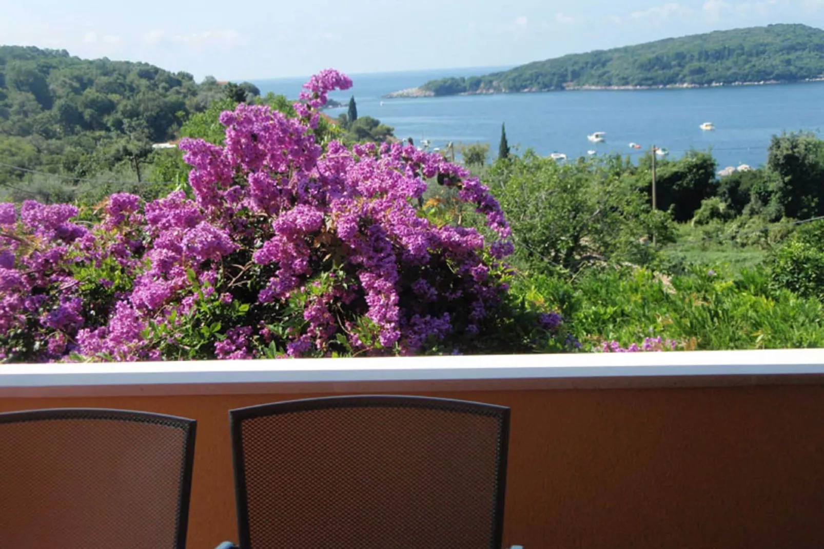 Apartment Luna - One Bedroom Apartment with Terrace and Sea View (Molunat)-Terrace