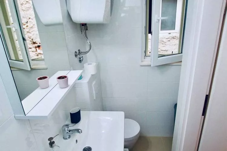 Dalmatian White Shell Apartment- Two Bedroom Apartment-Bathroom