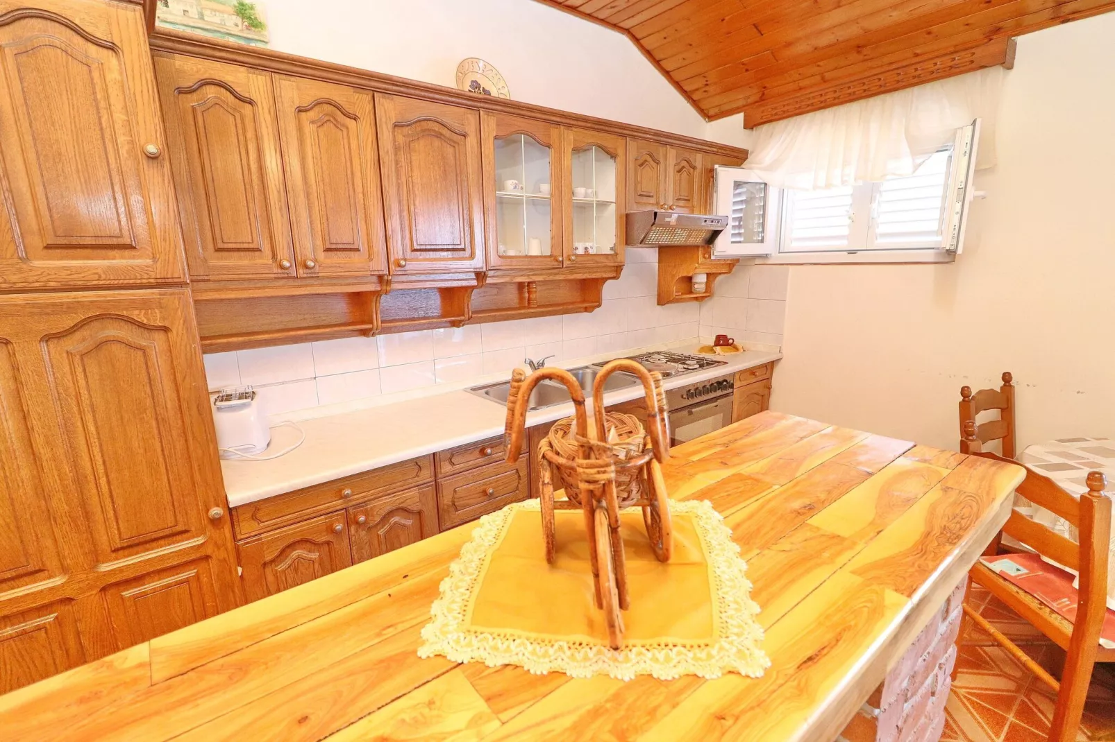Apartments Peselj-One Bedroom Apartment with Balcony and Sea View ( 2 )-Kitchen