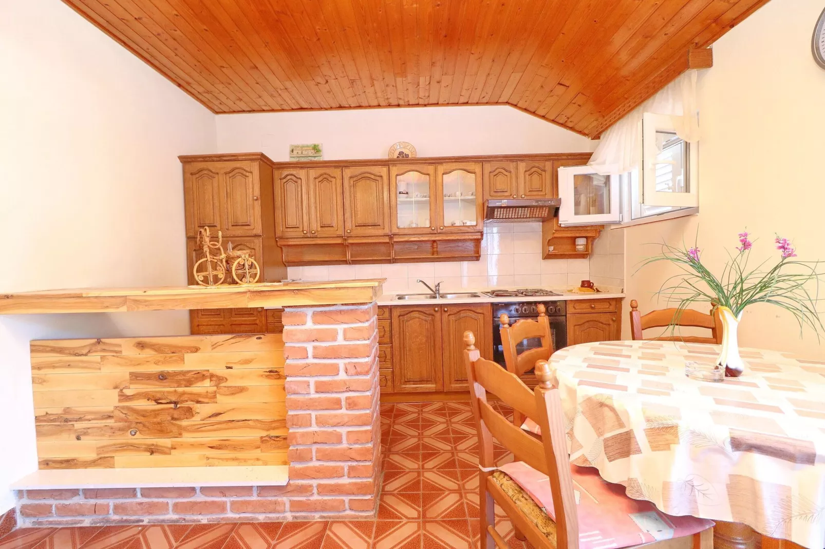 Apartments Peselj-One Bedroom Apartment with Balcony and Sea View ( 2 )-Kitchen