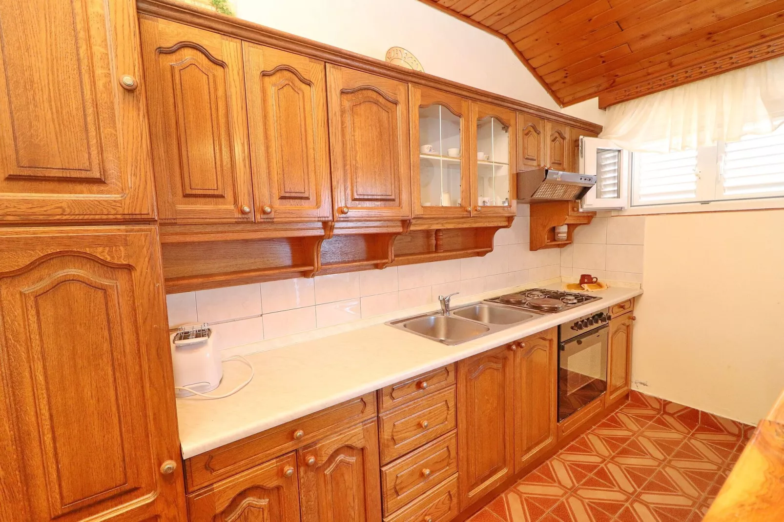 Apartments Peselj-One Bedroom Apartment with Balcony and Sea View ( 2 )-Kitchen