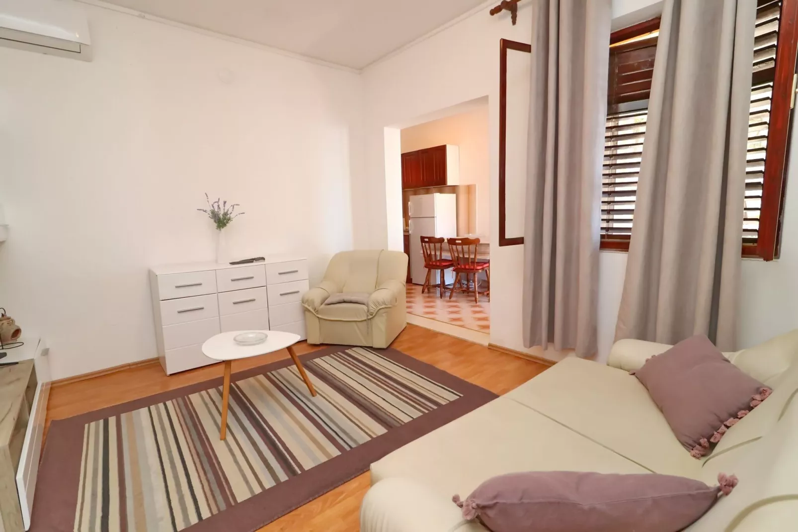 Apartments Peselj-Three Bedroom Apartment with Terrace and Sea View-Living room