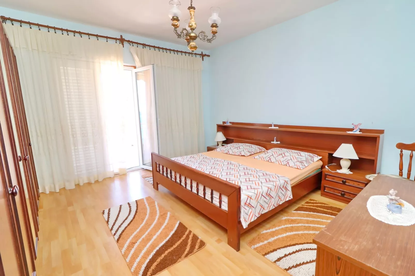 Apartments Peselj-Three Bedroom Apartment with Terrace and Sea View-Bedroom