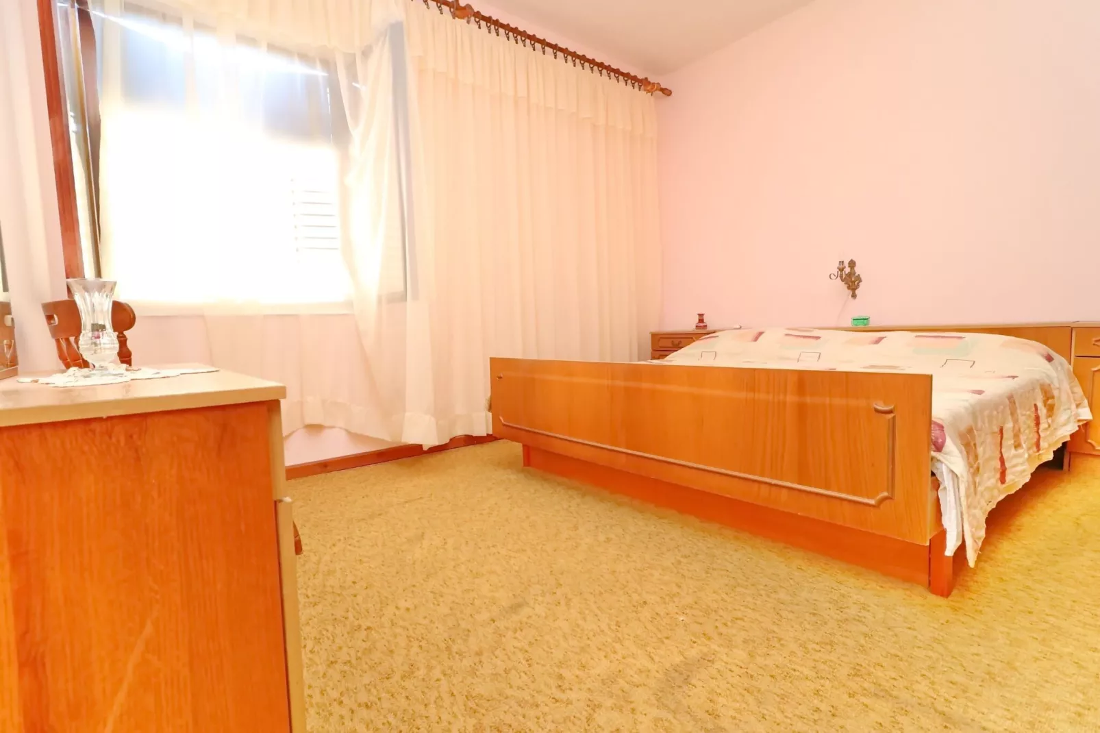 Apartments Peselj-Three Bedroom Apartment with Terrace and Sea View-Bedroom