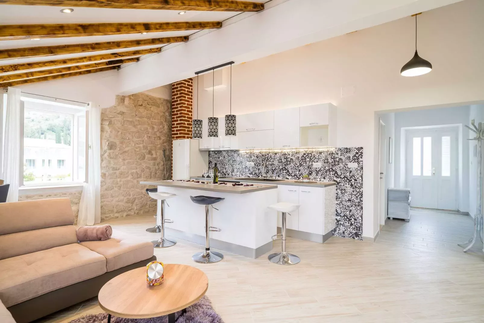 Villa Ro-Ma - Three Bedroom Villa with Terrace and Sea View-Salon
