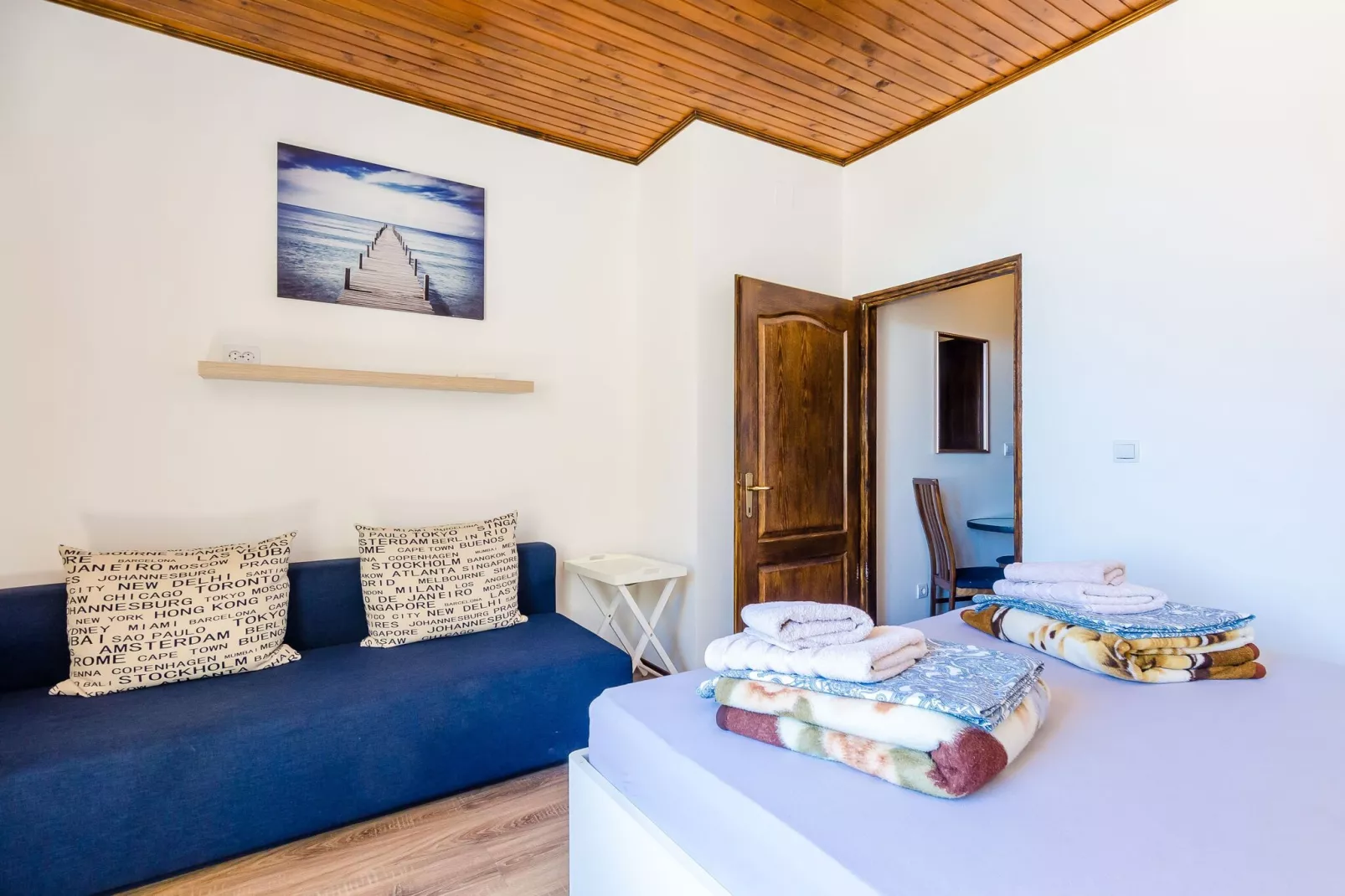 Rooms City Central Old Town - Triple Rom with Sea View-Schlafzimmer