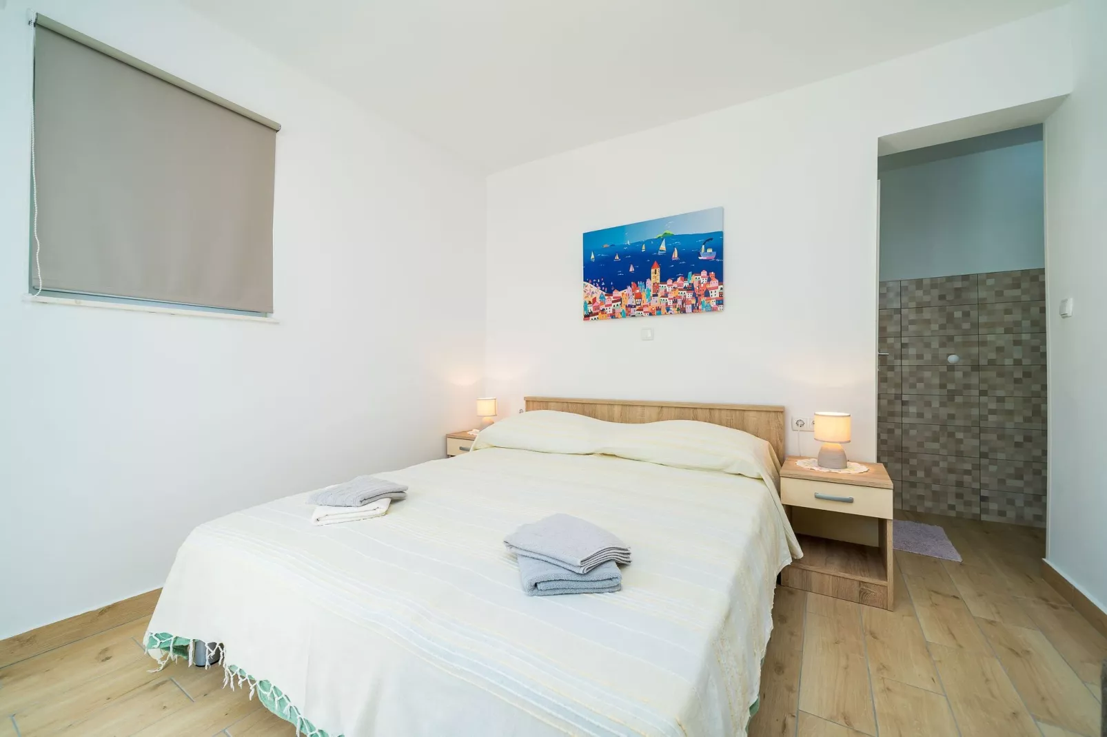 Villa Marija-Double room with Kitchen and Terrace-6-Bedroom
