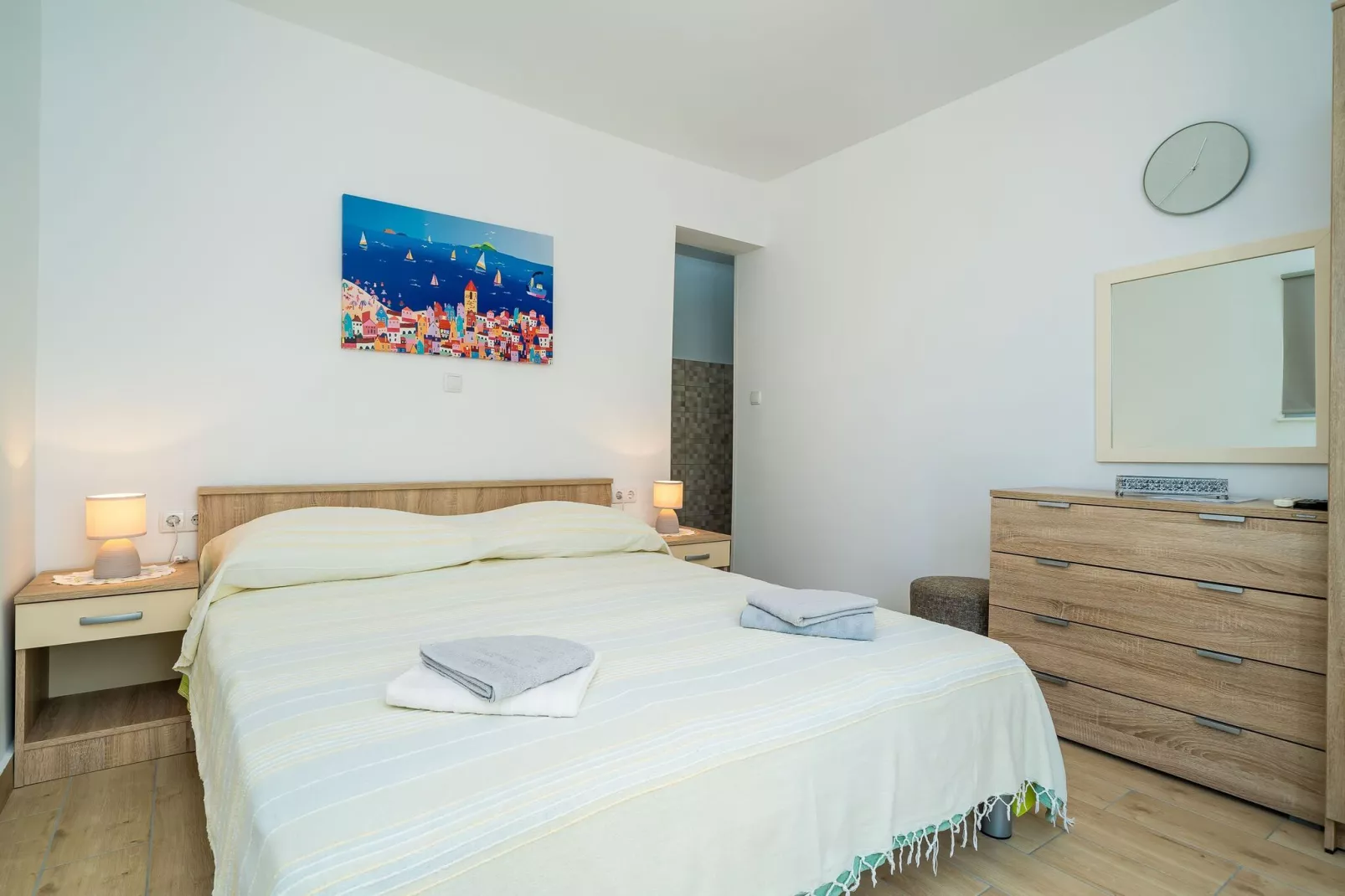 Villa Marija-Double room with Kitchen and Terrace-6-Bedroom