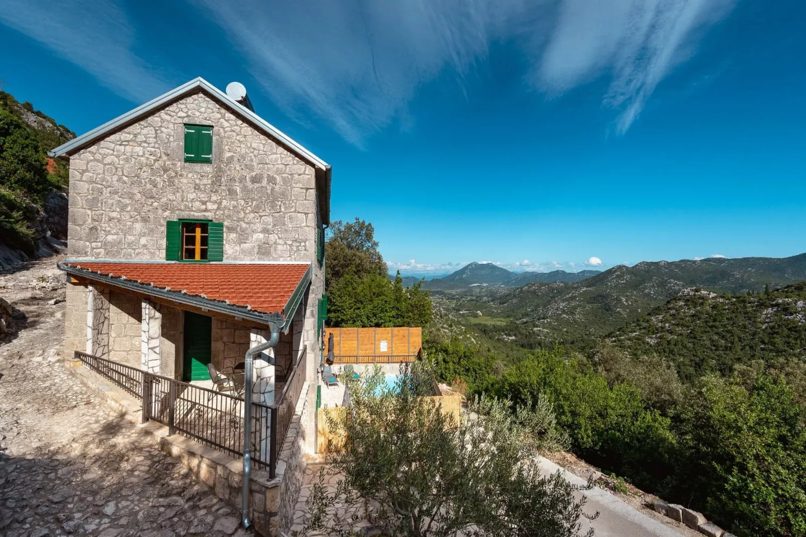 Villa Lazini Dvori - Two Bedroom Stone House Villa with Private Pool-Outdoor