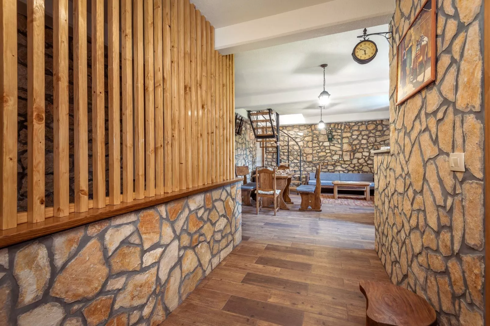 Villa Lazini Dvori - Two Bedroom Stone House Villa with Private Pool-Indoor
