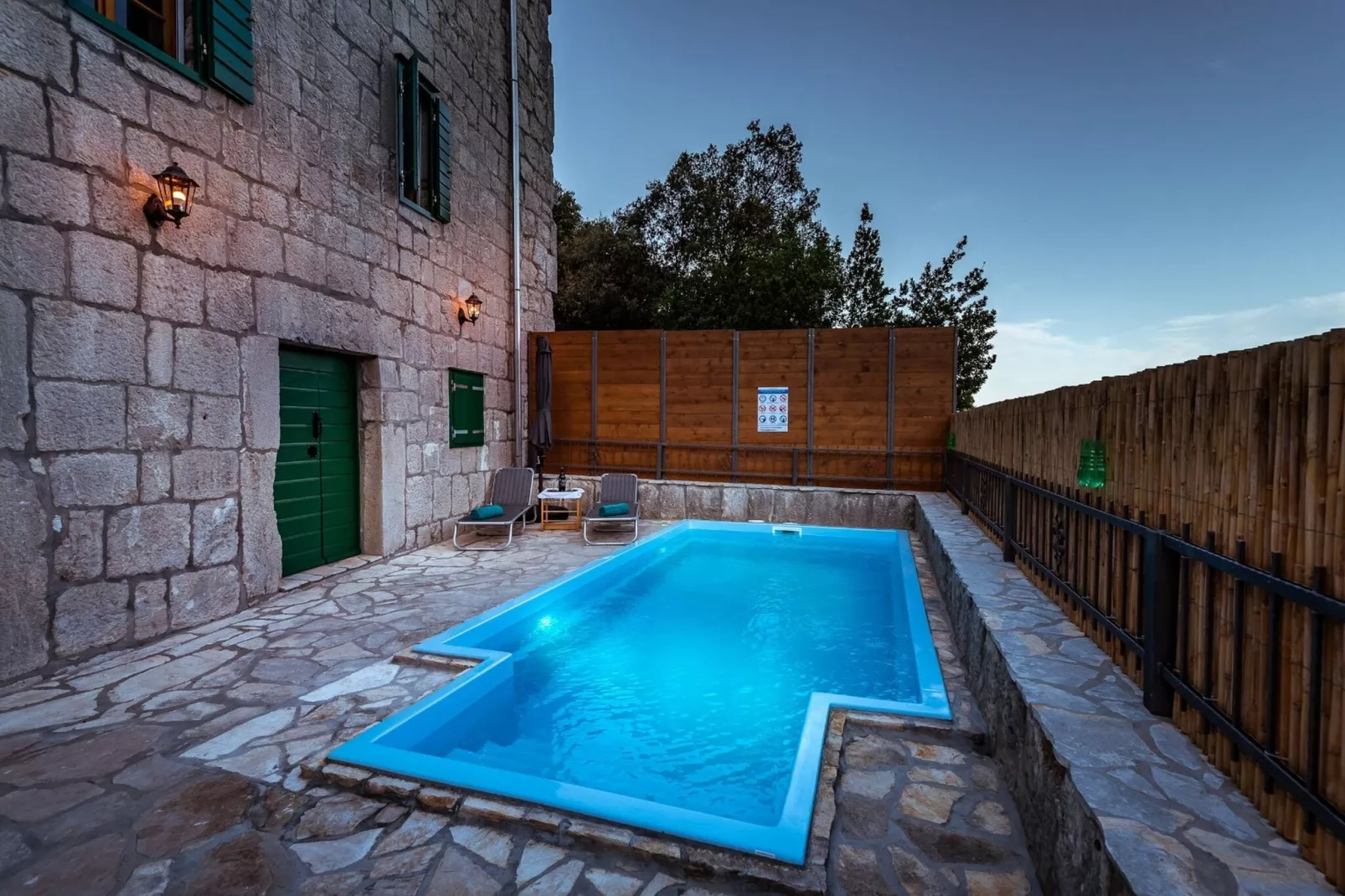 Villa Lazini Dvori - Two Bedroom Stone House Villa with Private Pool-Pool