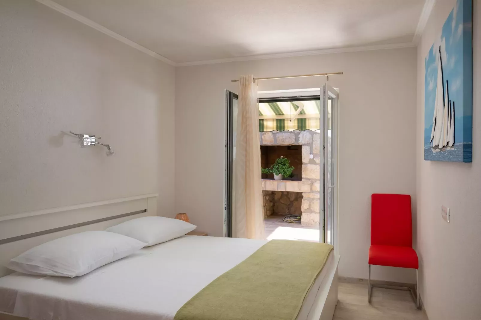 Apartment Pod Nespolom - One Bedroom Apartment with Terrace-Bedroom