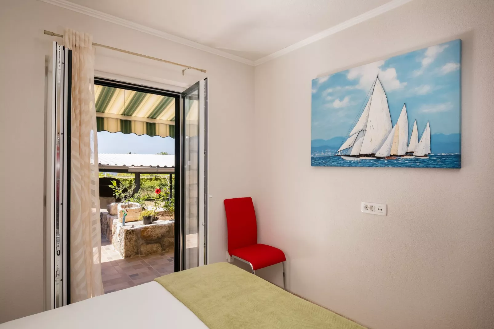Apartment Pod Nespolom - One Bedroom Apartment with Terrace-Bedroom