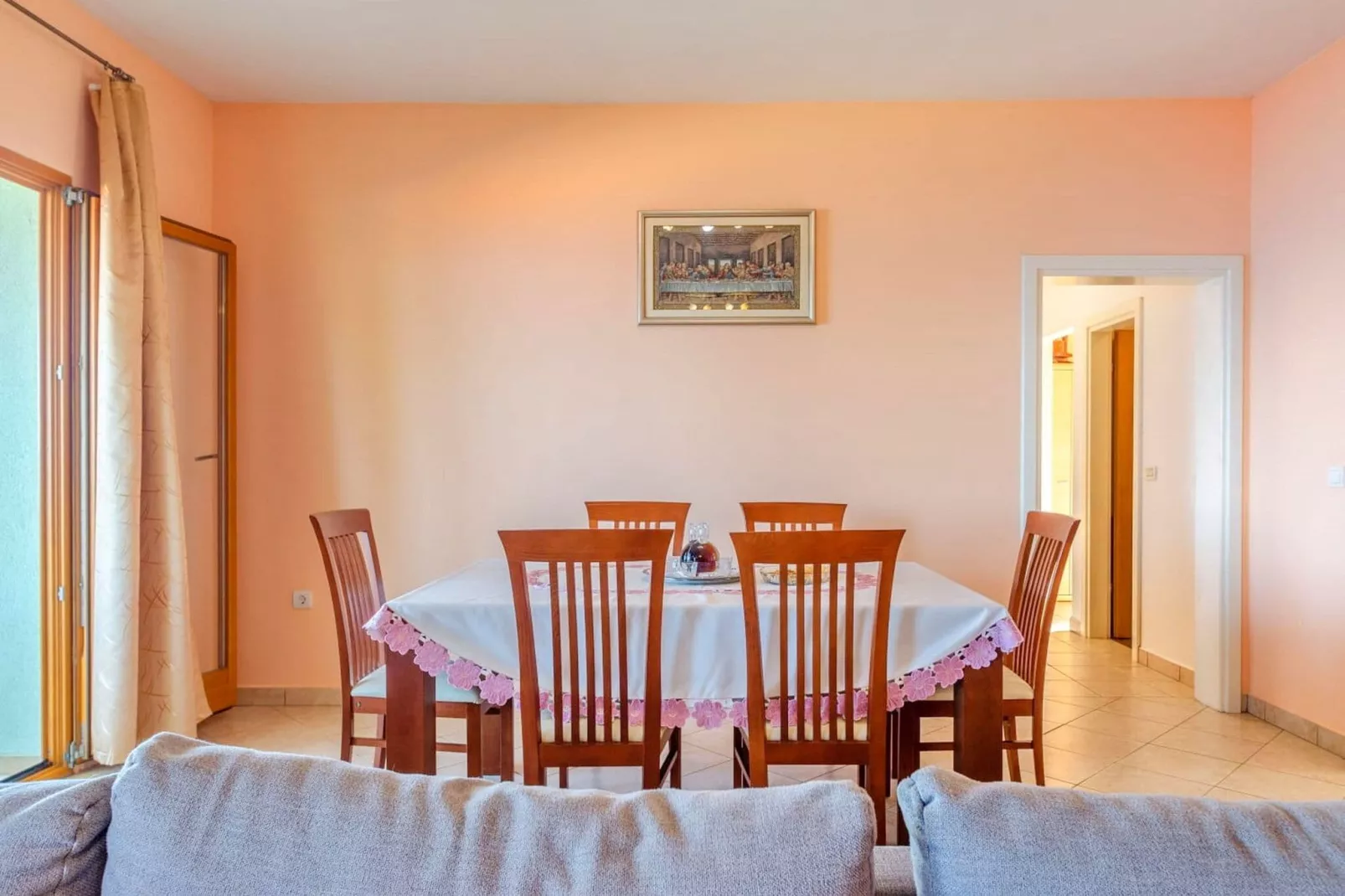 Seafront Holiday Home Marija-Three Bedroom Holiday Home with Sea View-Esszimmer