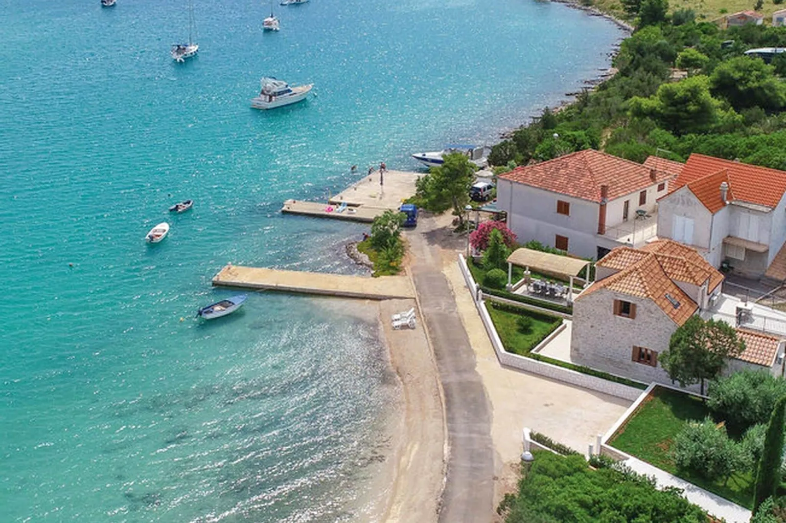 Holiday Home Lovište-Three Bedroom Holiday Home with Pool and  Sea View-View