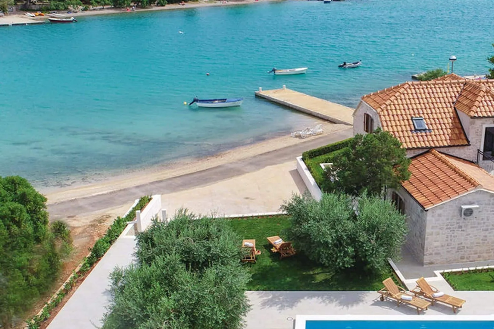 Holiday Home Lovište-Three Bedroom Holiday Home with Pool and  Sea View-View