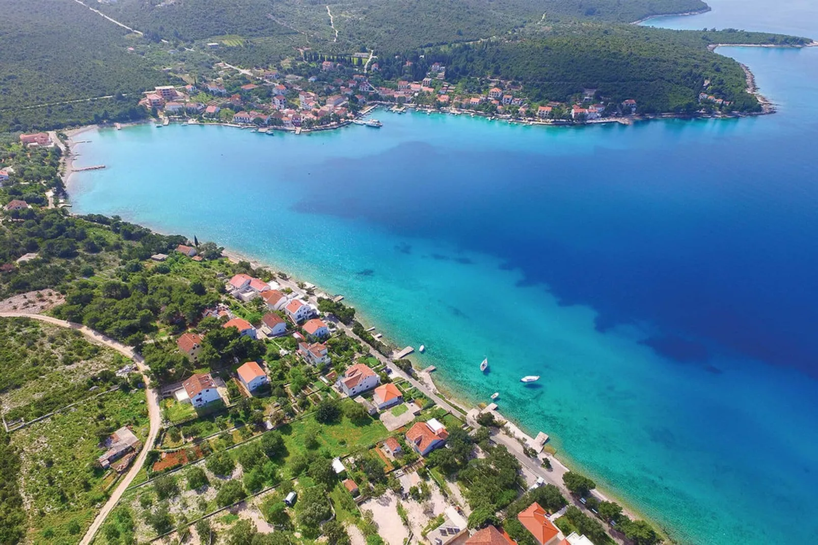 Holiday Home Lovište-Three Bedroom Holiday Home with Pool and  Sea View-View