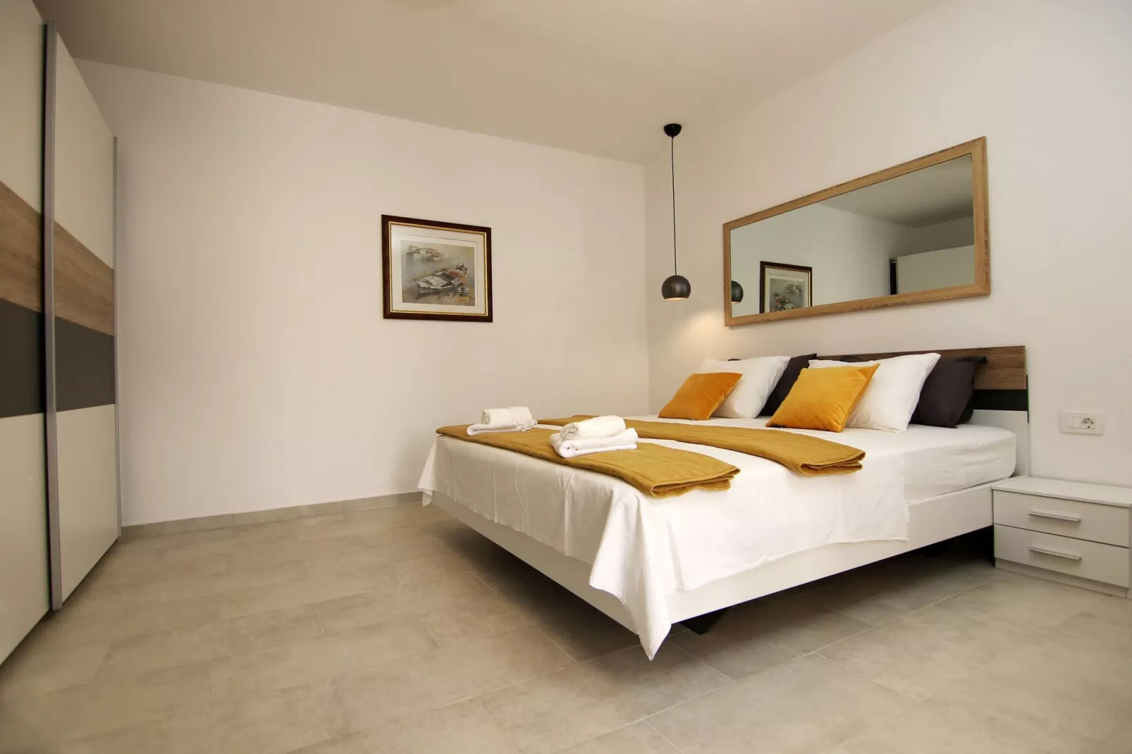 Stone Villa Olea-Three Bedroom Villa with Pool-Bedroom