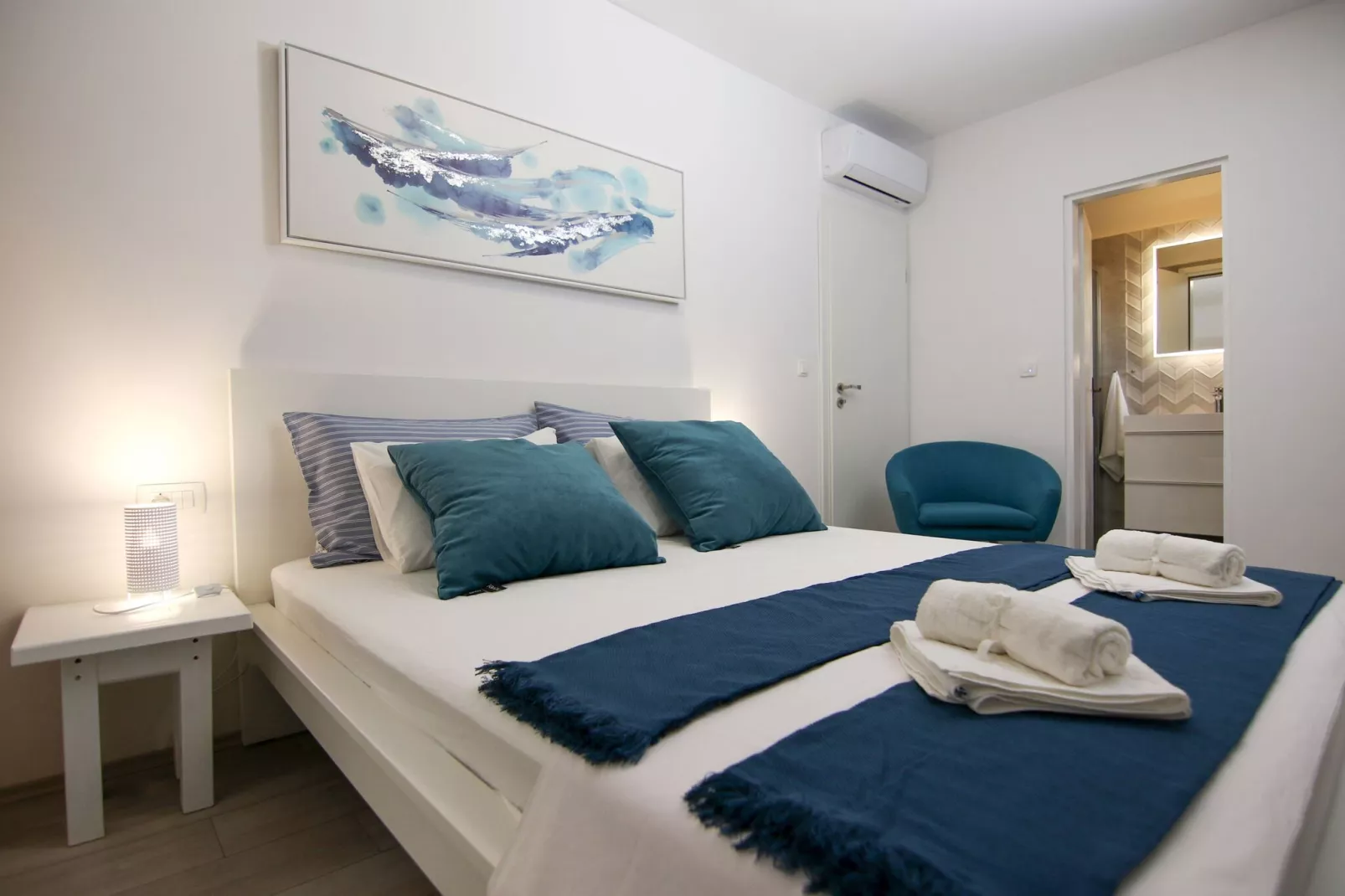 Stone Villa Olea-Three Bedroom Villa with Pool-Bedroom