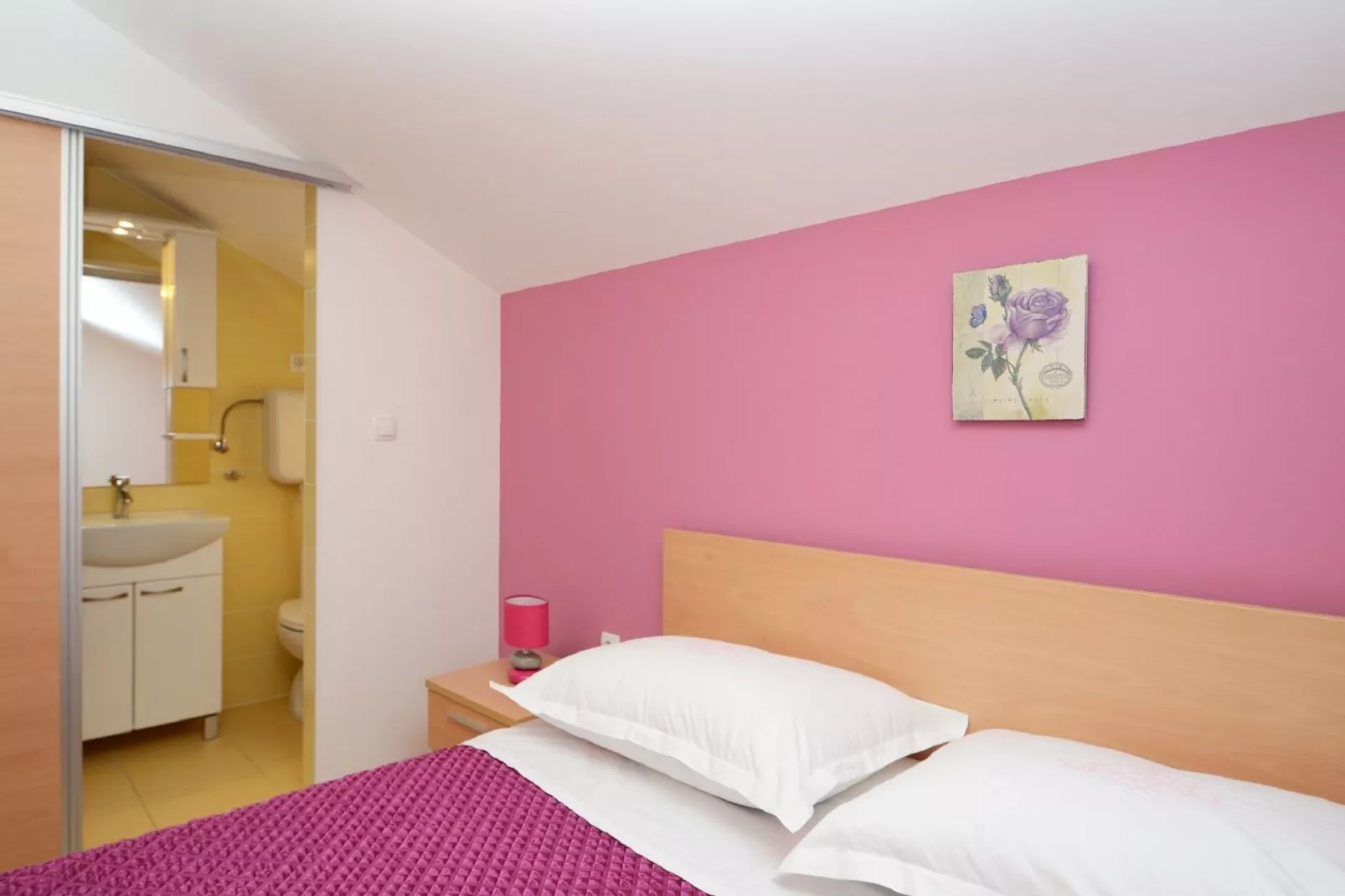 Apartments Korčula - Superior Two Bedroom Apartment with Terrace and Sea View (Lavander)-Chambre