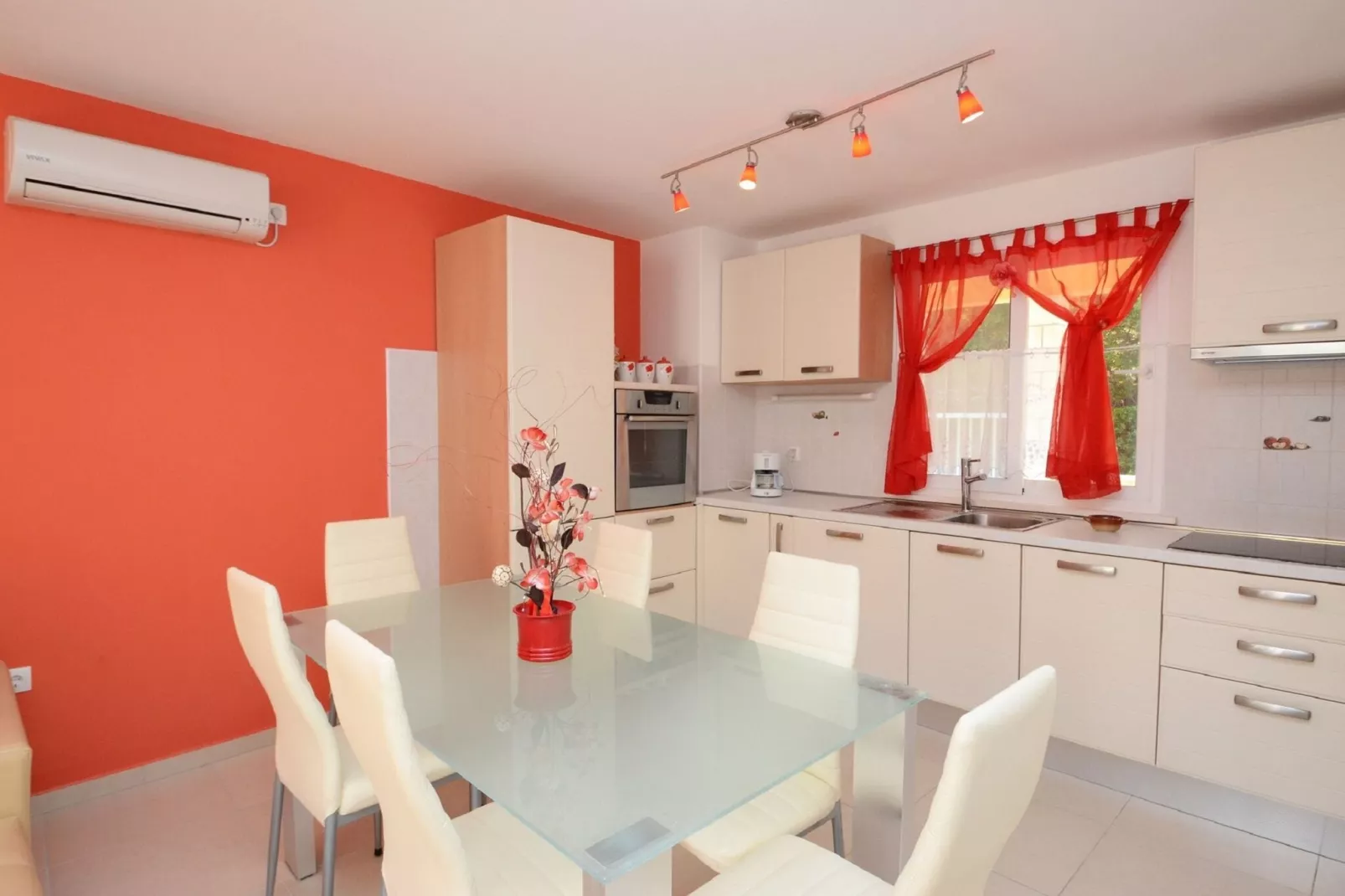 Apartments Korčula - Two Bedroom Apartment with Terrace and Sea View (Coral)-Küche