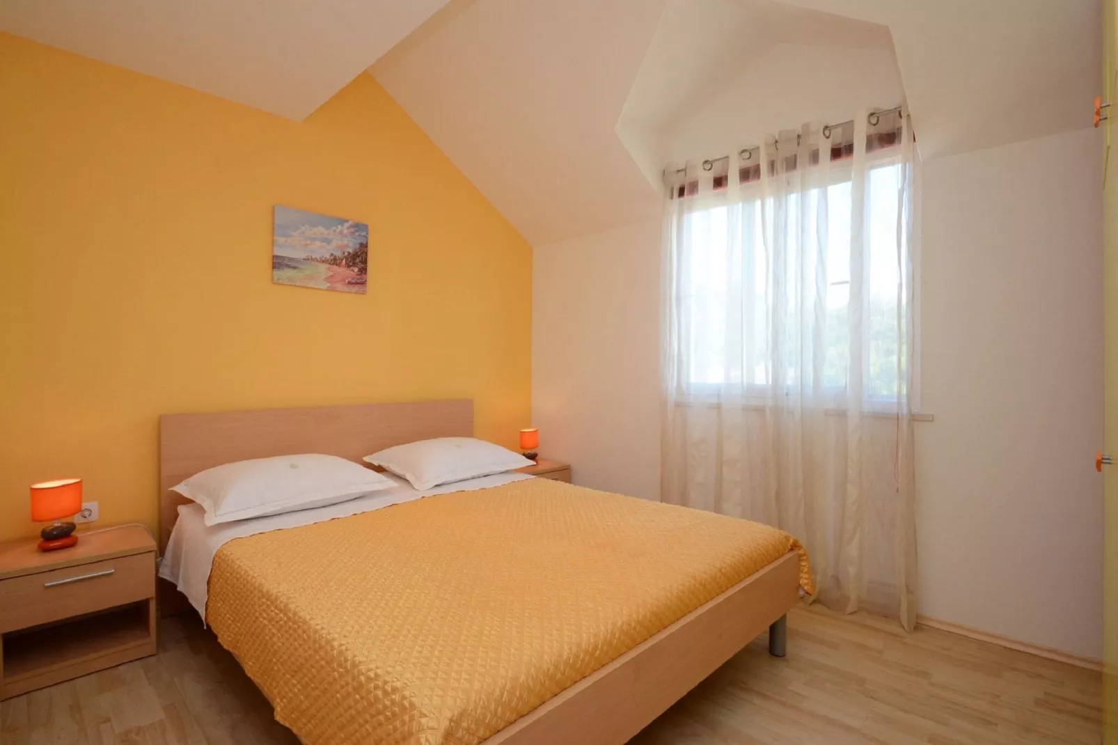 Apartments Korčula - Two Bedroom Apartment with Terrace and Sea View (Coral)-Schlafzimmer
