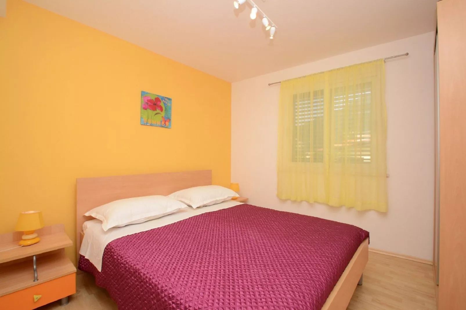 Apartments Korčula - Standard Two Bedroom Apartment with Terrace and Sea View (Seashell)-Bedroom