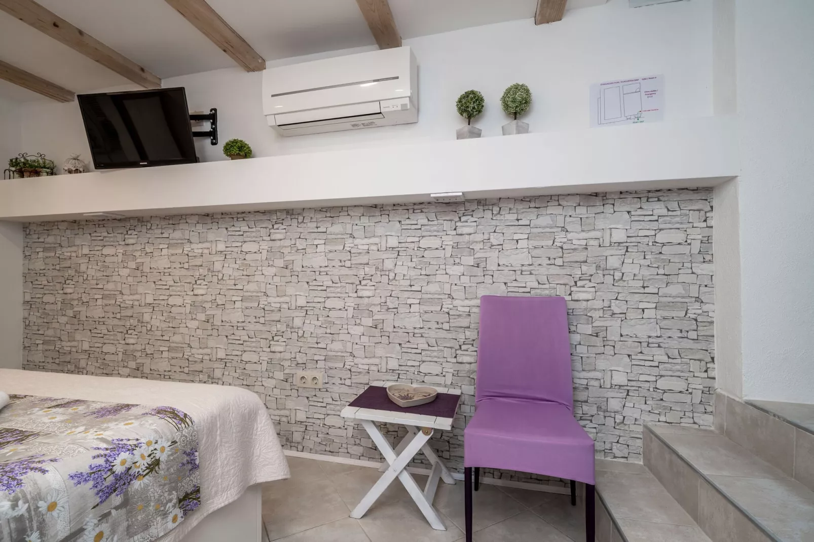 Lavender Room - Double Room (Ground Floor)-Bedroom